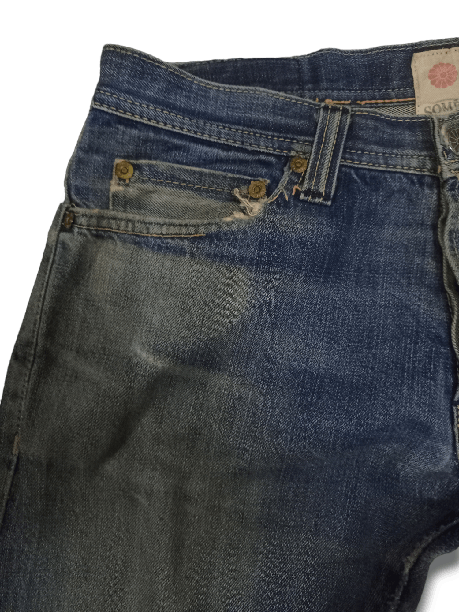 Japanese Brand Vintage Japanese Somet Taisai Selvedge Jeans 30x31 Size US 30 / EU 46 - 7 Thumbnail