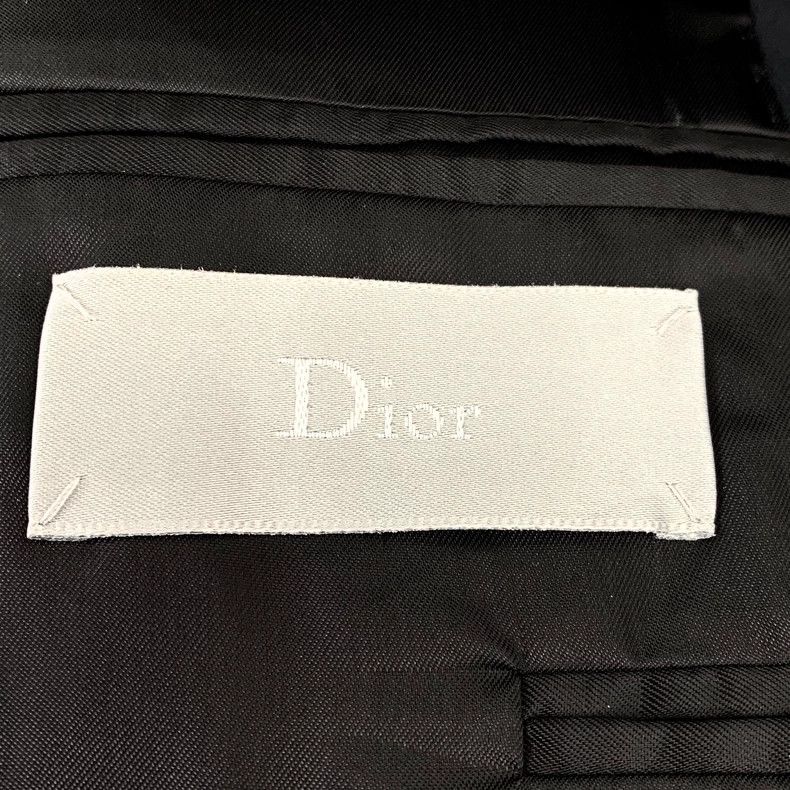 Dior Dior Black knitted striped baseball collar single-breasted Size 44R - 5 Thumbnail