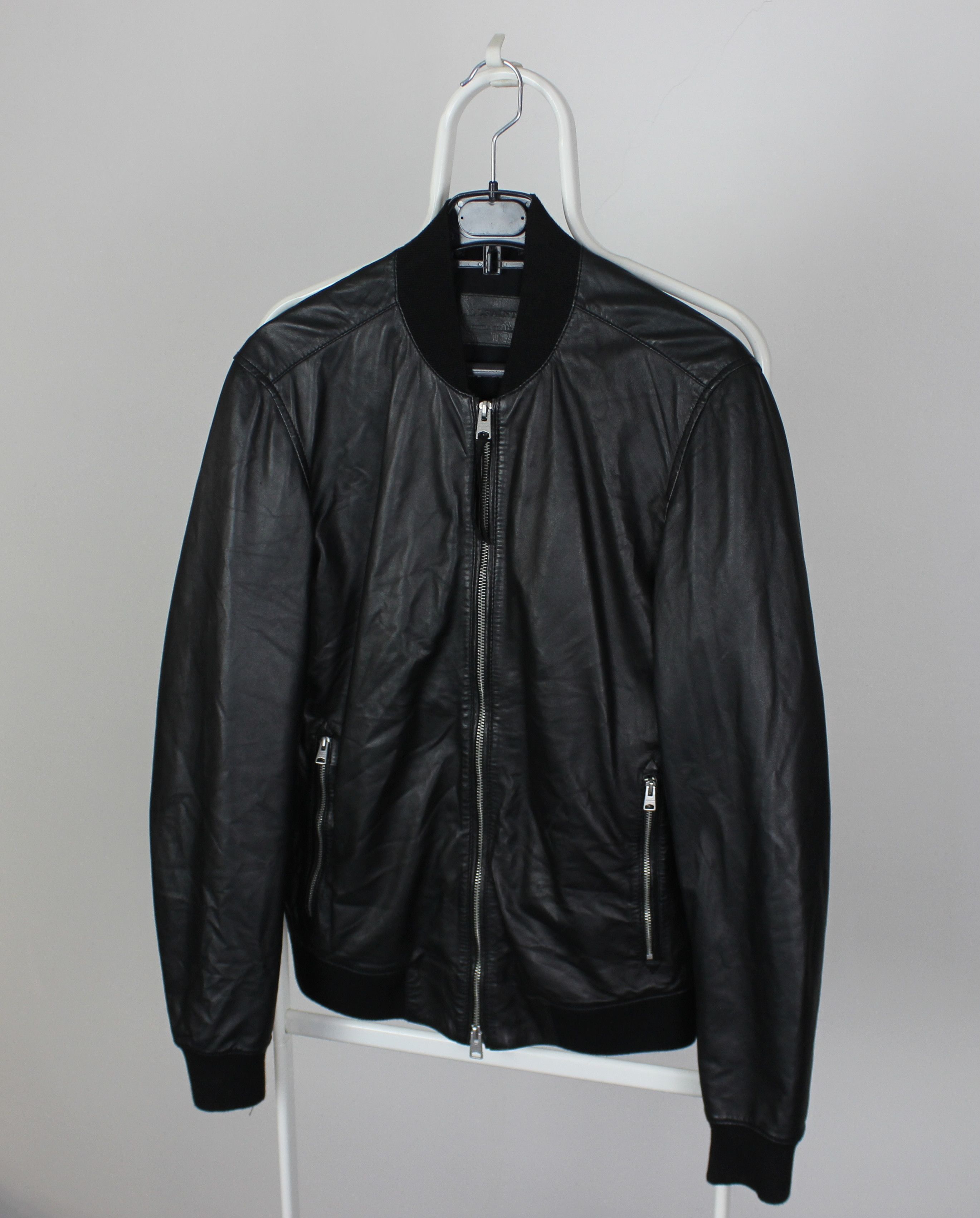 Allsaints Allsaints leather men jacket bomber Mower XS Black Size US XS / EU 42 / 0 - 3 Thumbnail
