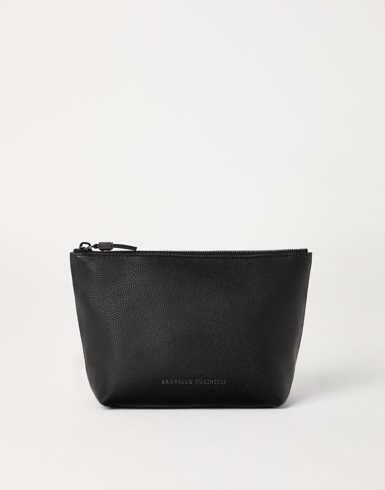 Brunello Cucinelli o1la1rc1a0326 Size: OS / Leather Beauty Case in Black Size ONE SIZE - 4 Thumbnail