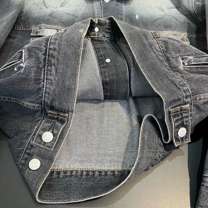 Acne Studios Acne Studios Retro faded ink-splashed loose off-the-should Size US S / EU 44-46 / 1 - 5 Thumbnail