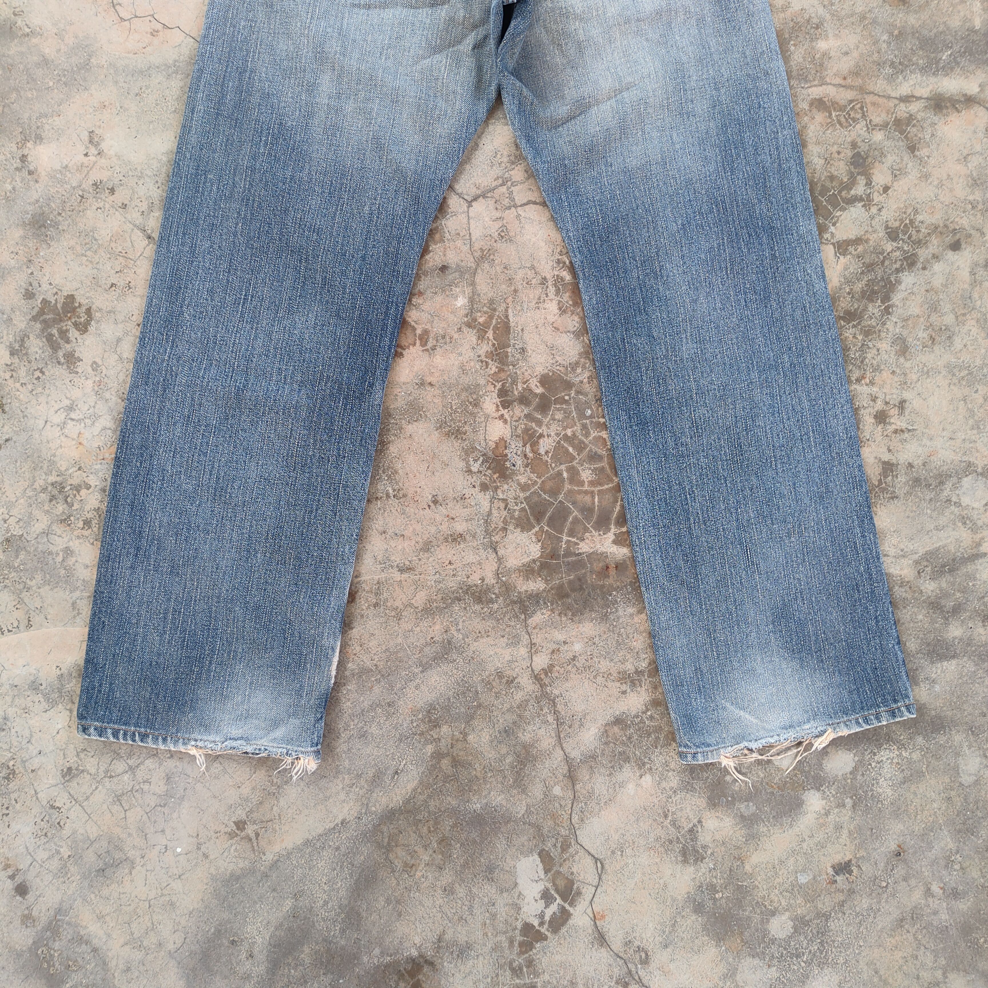 Edwin W31 VINTAGE EDWIN 505 ZX FADED RUSTY DISTRESSED JEAN DENIM Size US 31 - 9 Thumbnail