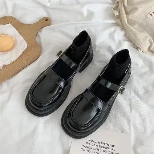 Designer × Japanese Brand × Vintage Retro Japanese Mary Jane British style small leather shoes Size US 7.5 / IT 37.5 - 4 Thumbnail