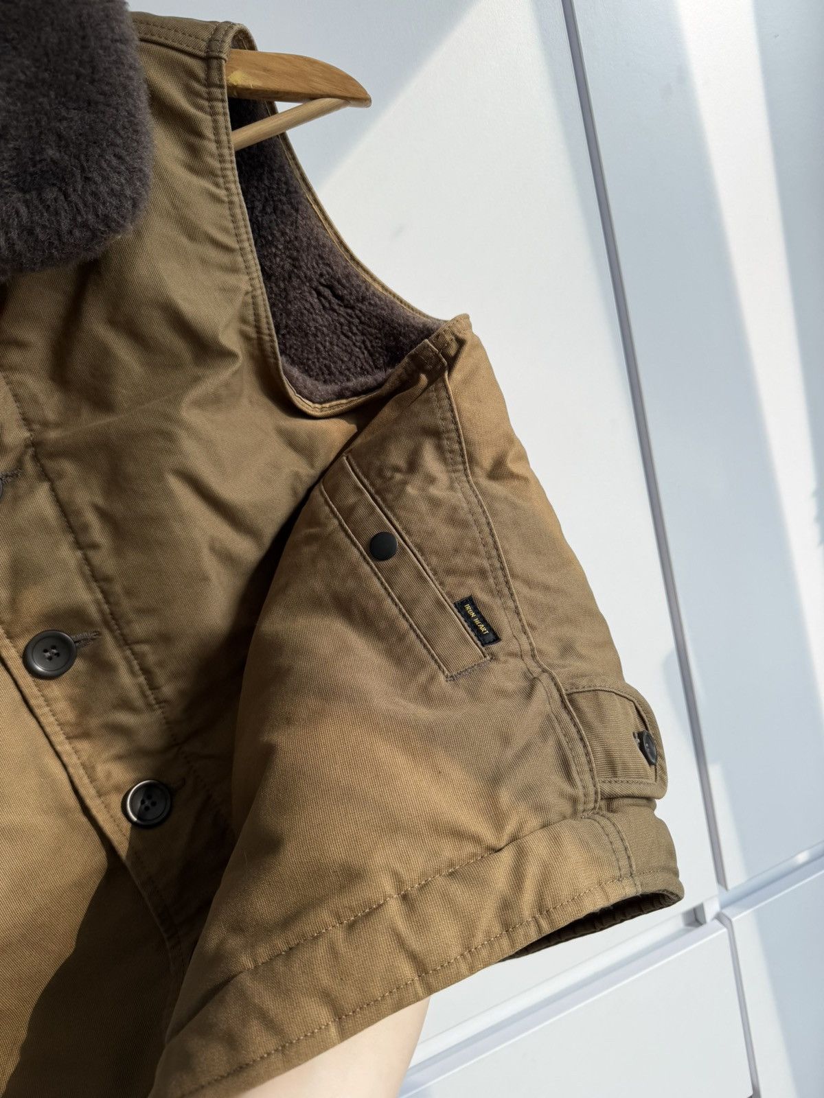 Iron Heart Iron Heart Whipcord N-1 Type Deck Vest Khaki S made in Japan Size 44S - 5 Thumbnail
