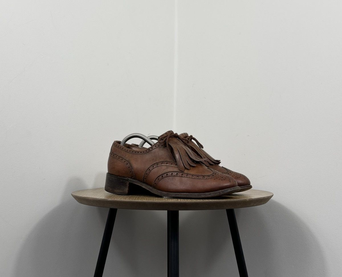 Crockett & Jones Crockett & Jones Women’s Brown Calf Leather Kiltie Brogues Size US 6 / IT 36 - 1 Thumbnail
