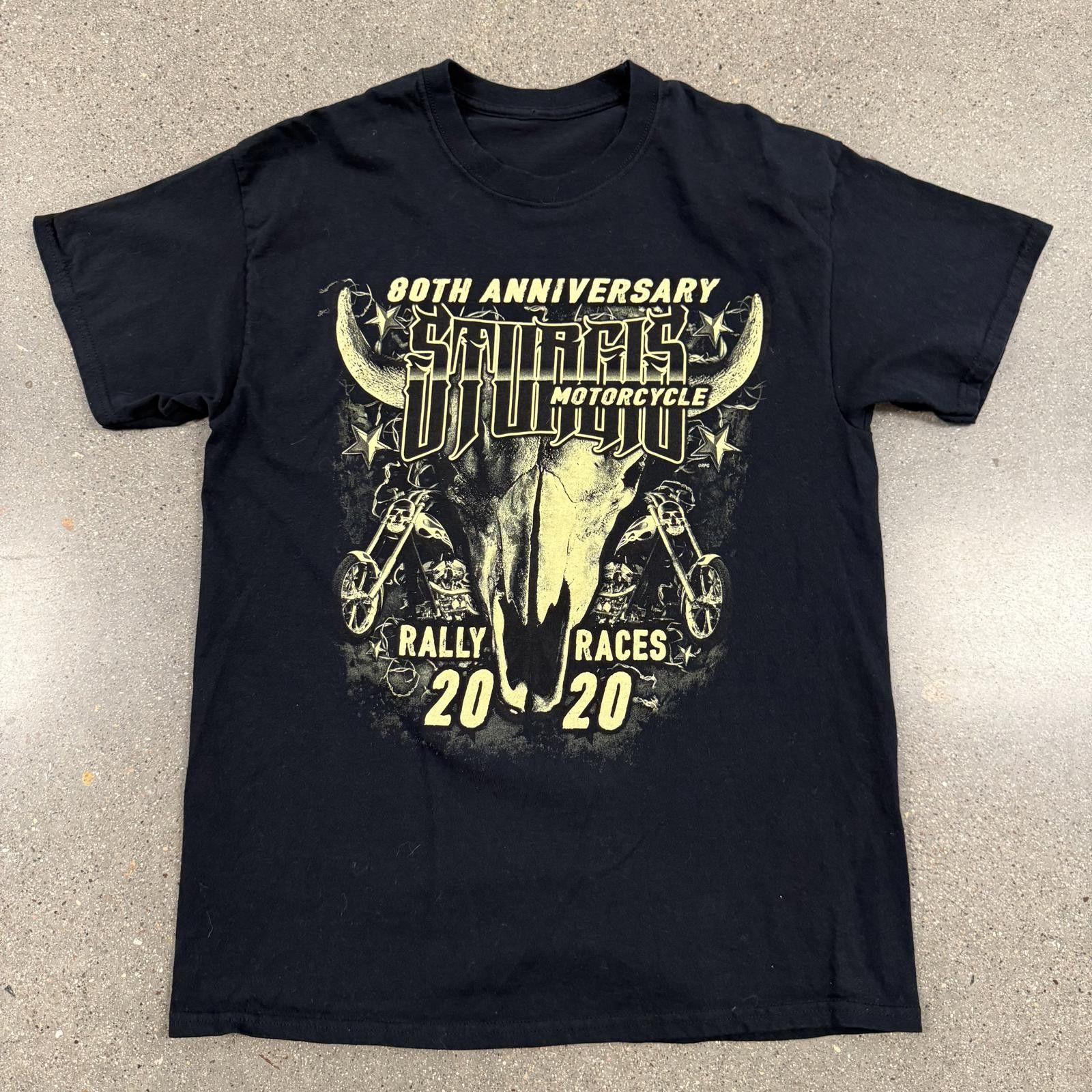 The Unbranded Brand 80th Anniversary STURGIS Motorcycle Rally T-Shirt 2020 L Size US L / EU 52-54 / 3 - 1 Thumbnail