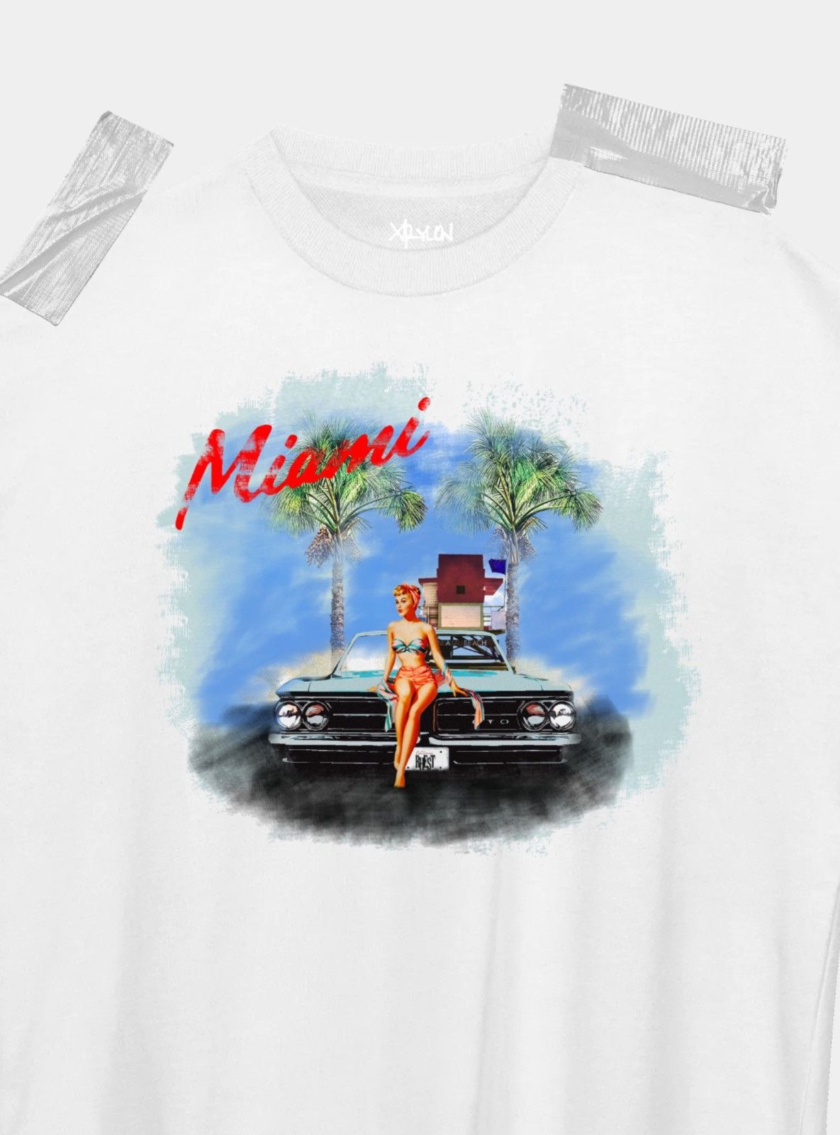 Designer × Vintage Xrylon- Miami Premium Tee Size US L / EU 52-54 / 3 - 4 Thumbnail