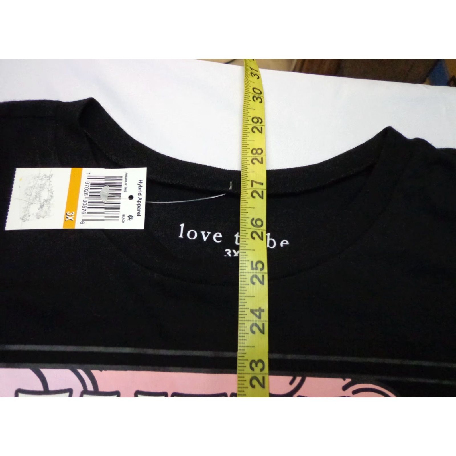 Vintage Love Tribe Women’s T-Shirt Black 3X Plus Size Short Sleeve Faithful Dreamer 90s Theme Womens Size XXL / US 16-18 / IT 52-54 - 5 Thumbnail