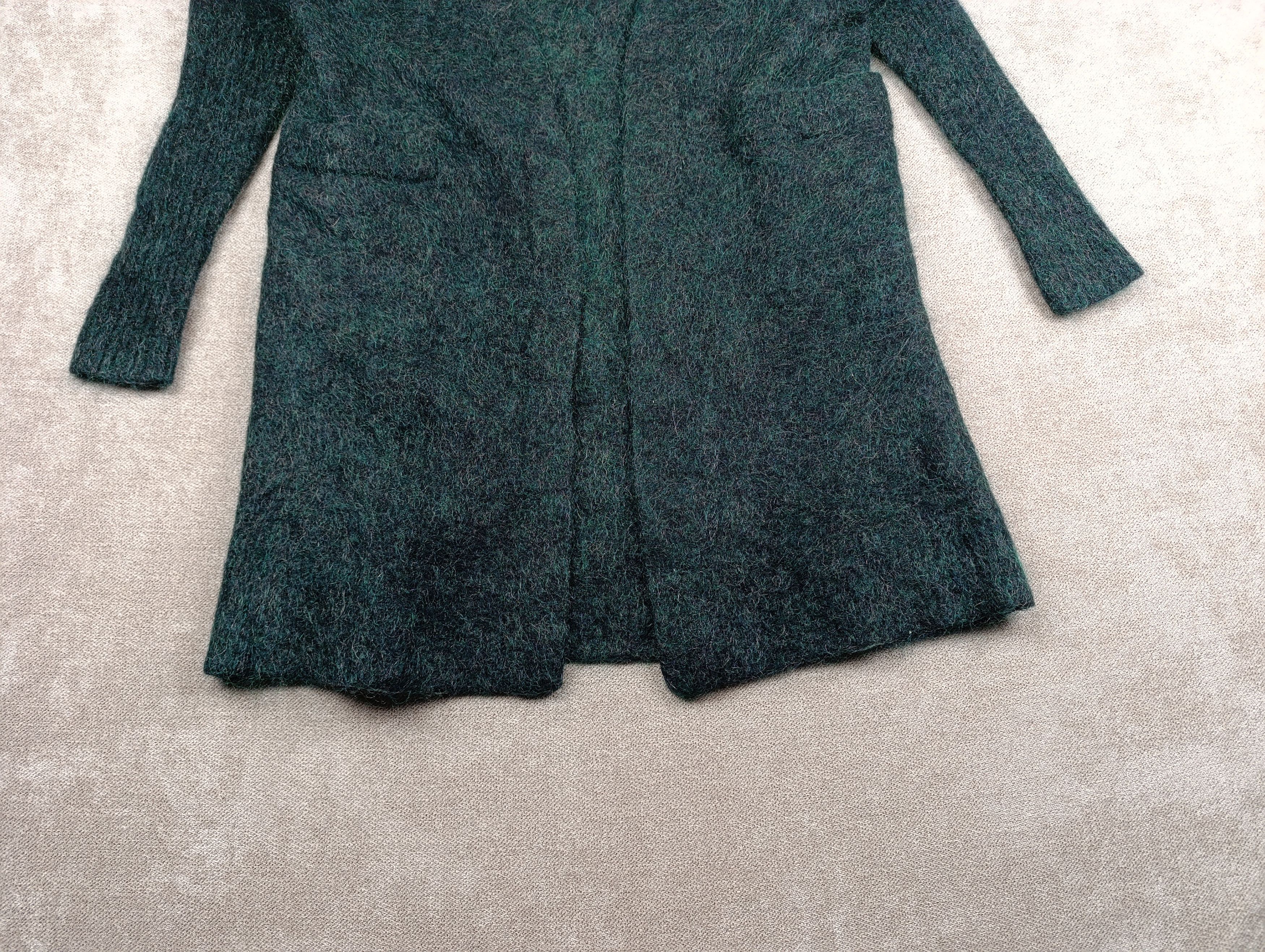 Acne Studios ACNE STUDIOS WOMENS MOHAIR WOOL CARDIGAN RAYA PAW14 GREEN Size XS / US 0-2 / IT 36-38 - 5 Thumbnail