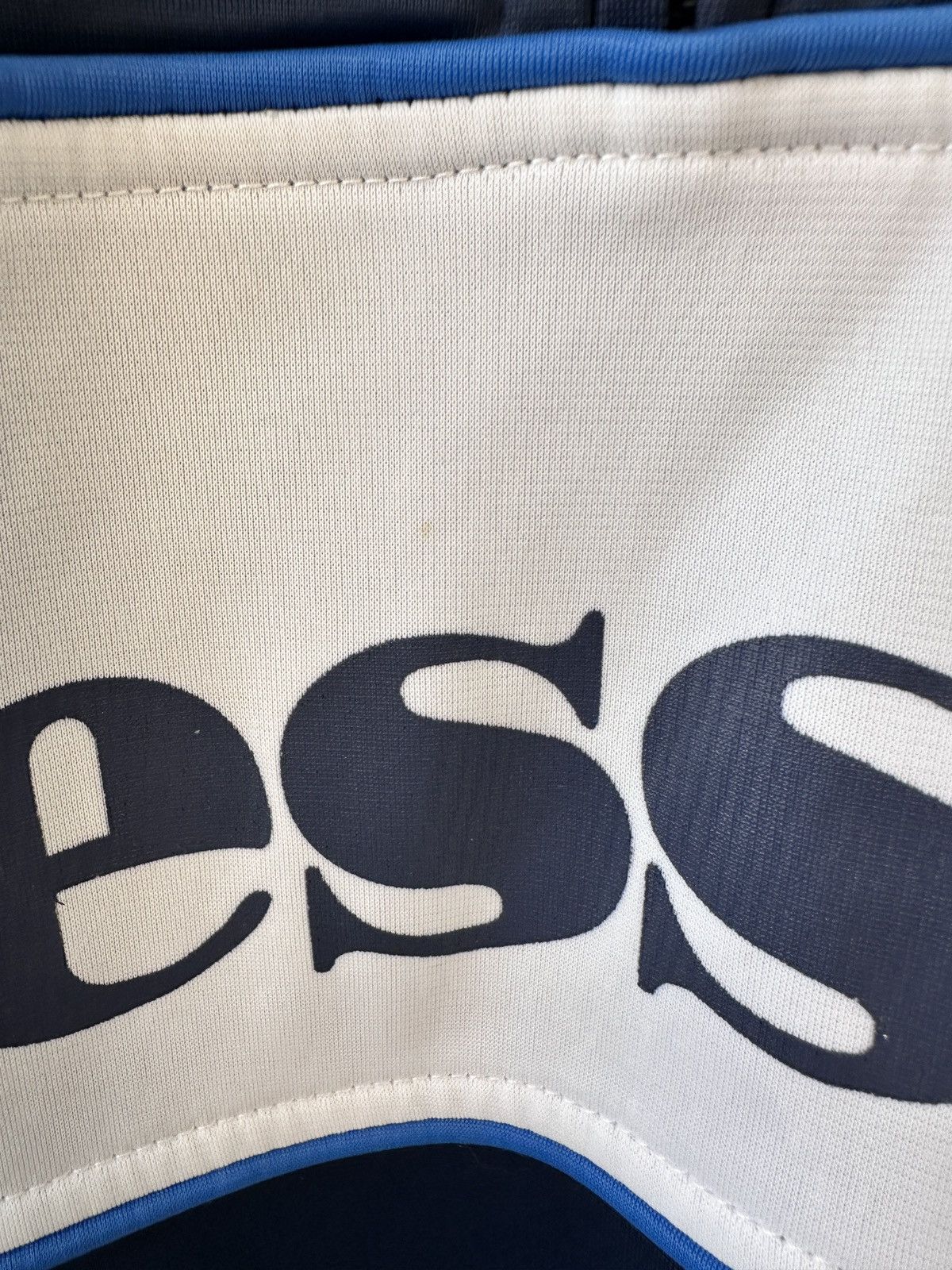 Ellesse Ellesse 1/3 Zip Hoodie Navy White Stripe Big Logo Size L Size US L / EU 52-54 / 3 - 10 Thumbnail
