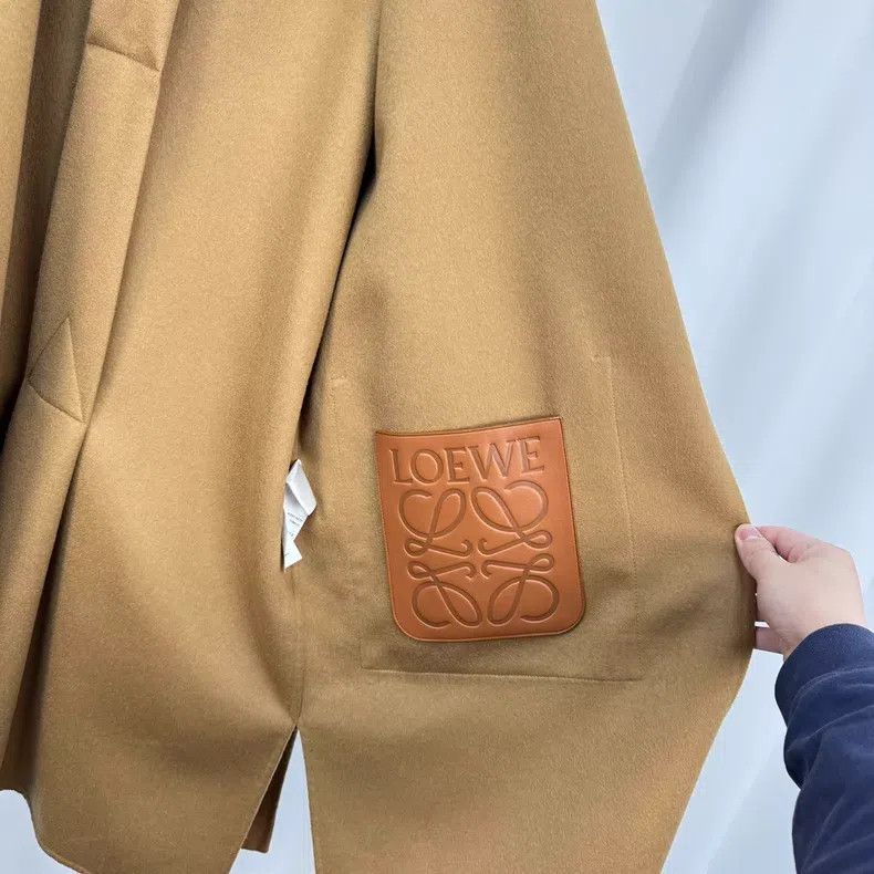 Loewe Loewe Camel Leather Label Hooded Woolen Coat Size XS / US 0-2 / IT 36-38 - 6 Thumbnail