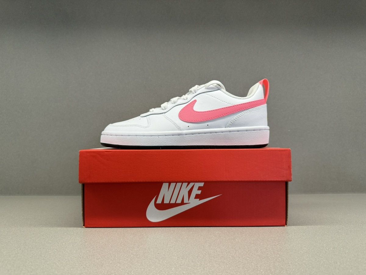 Nike Nike Court Borough Low 2 White Light Citron GS Size US 5.5 / IT 35.5 - 2 Thumbnail