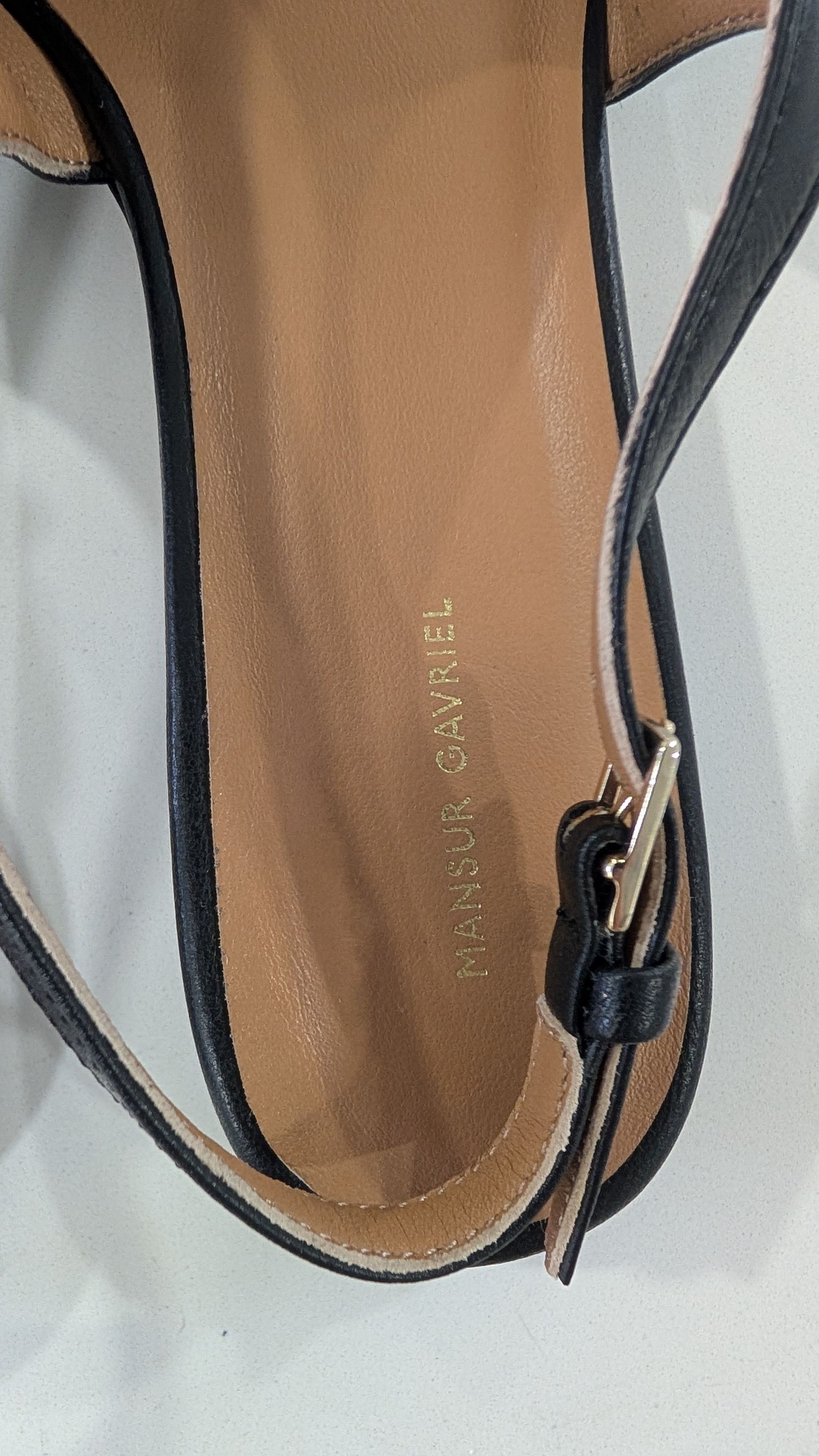 Mansur Gavriel Mansur Gavriel Black Leather Square Toe Flats EU 36.5 US 6.5 Size US 6.5 / IT 36.5 - 3 Thumbnail