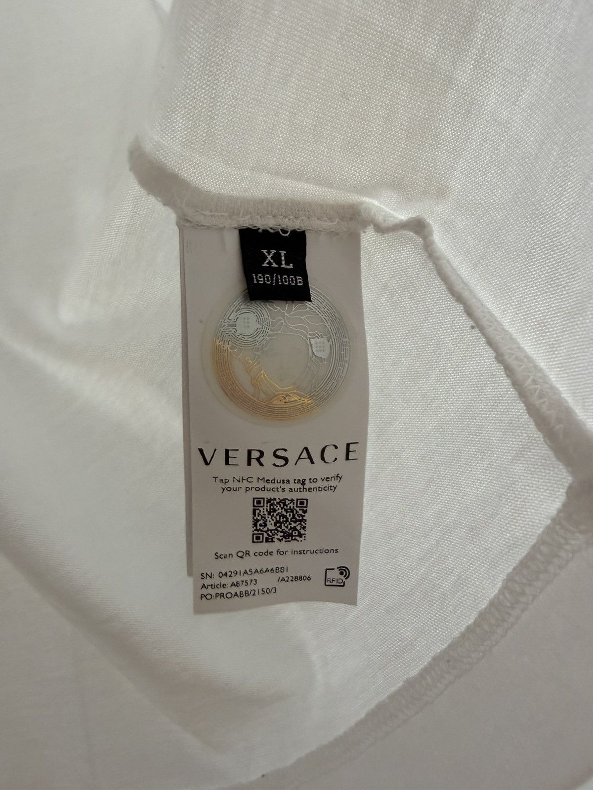 Versace Versace Gold Medusa Logo T-Shirt Size US XL / EU 56 / 4 - 5 Thumbnail