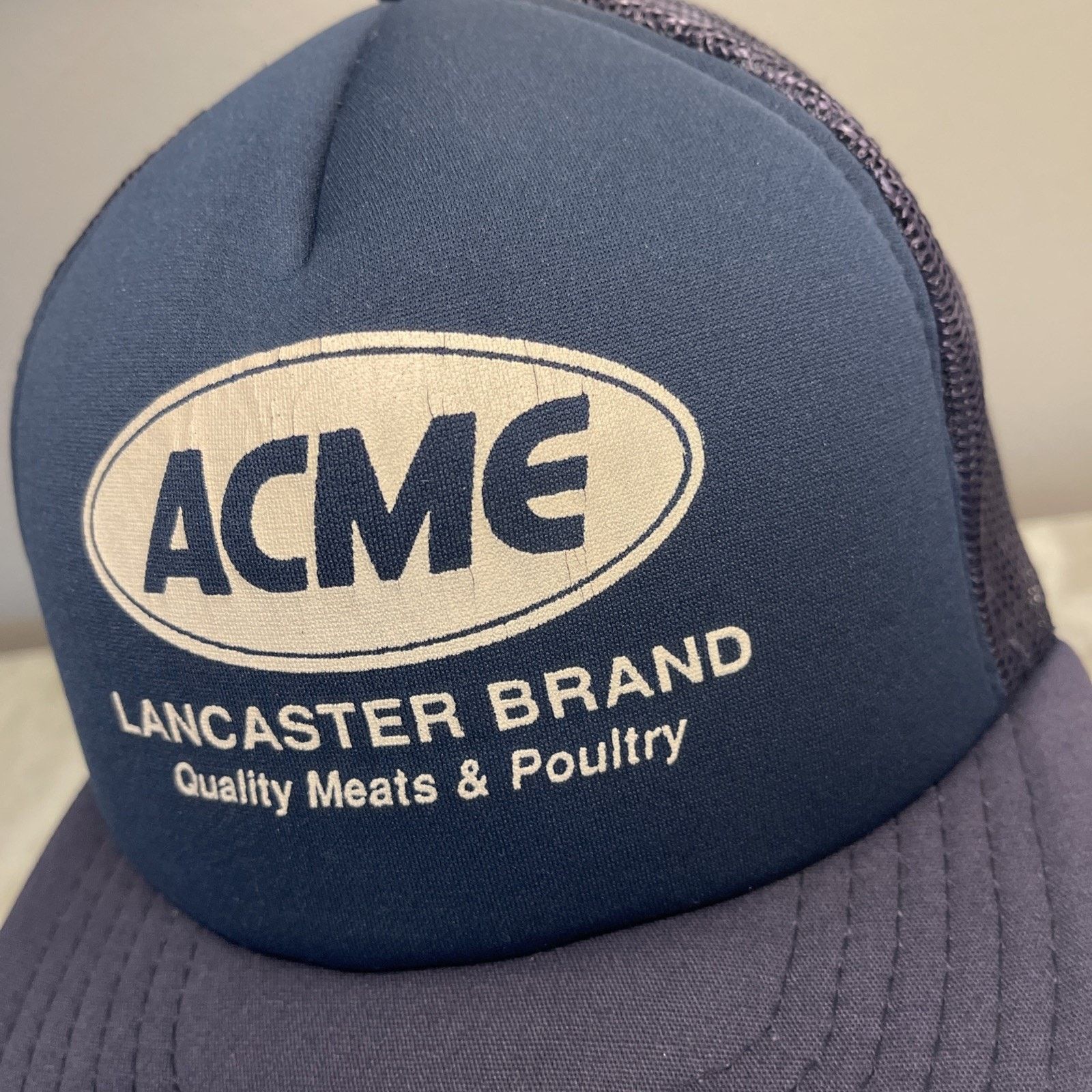 Vintage Vintage 1980’s Trucker Hat Snapback Cap ACME Food Seafood Size ONE SIZE - 3 Thumbnail