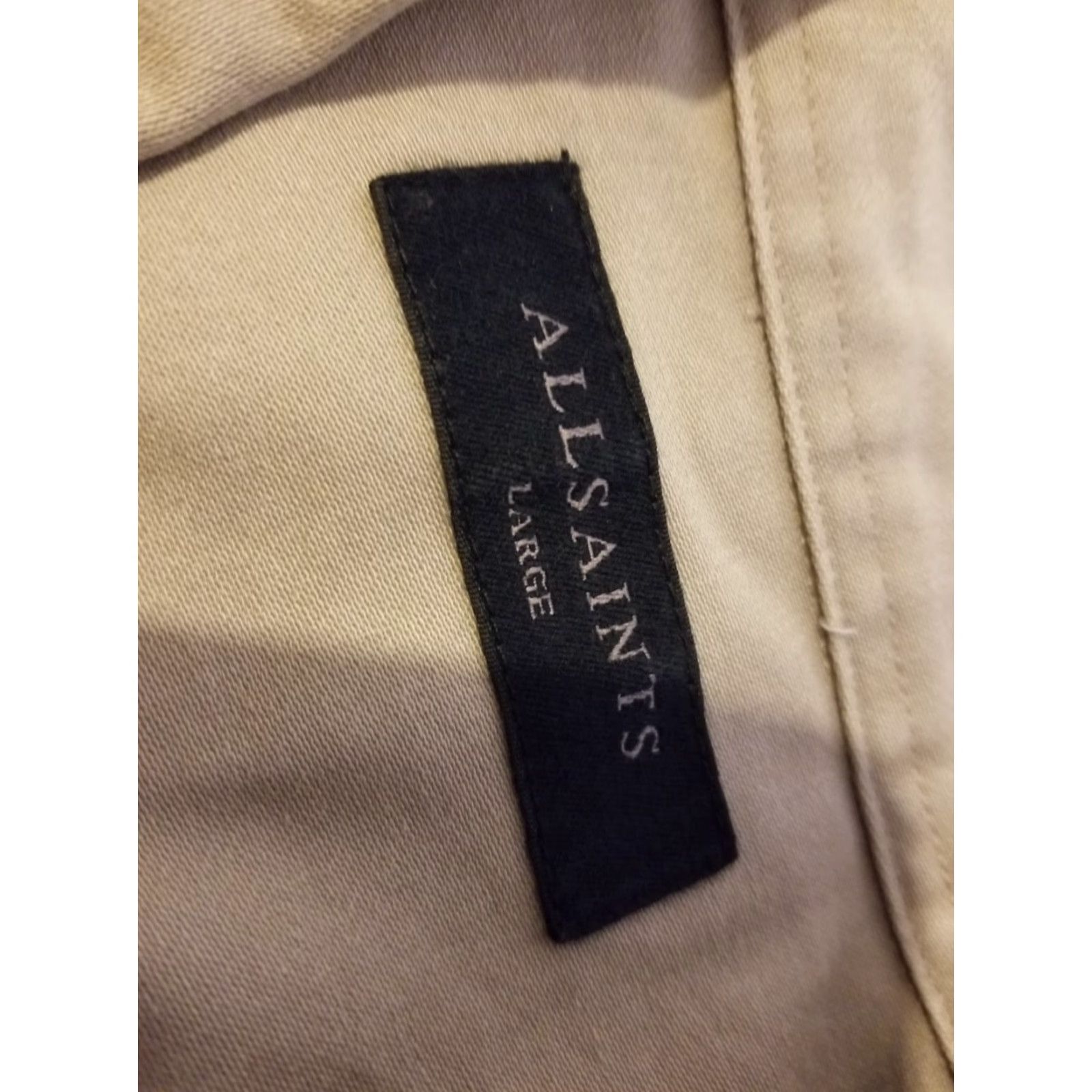 Allsaints VINTAGE AllSaints Jacket 3-in-1 Jacket Men L Beige Cotton Size US L / EU 52-54 / 3 - 3 Thumbnail
