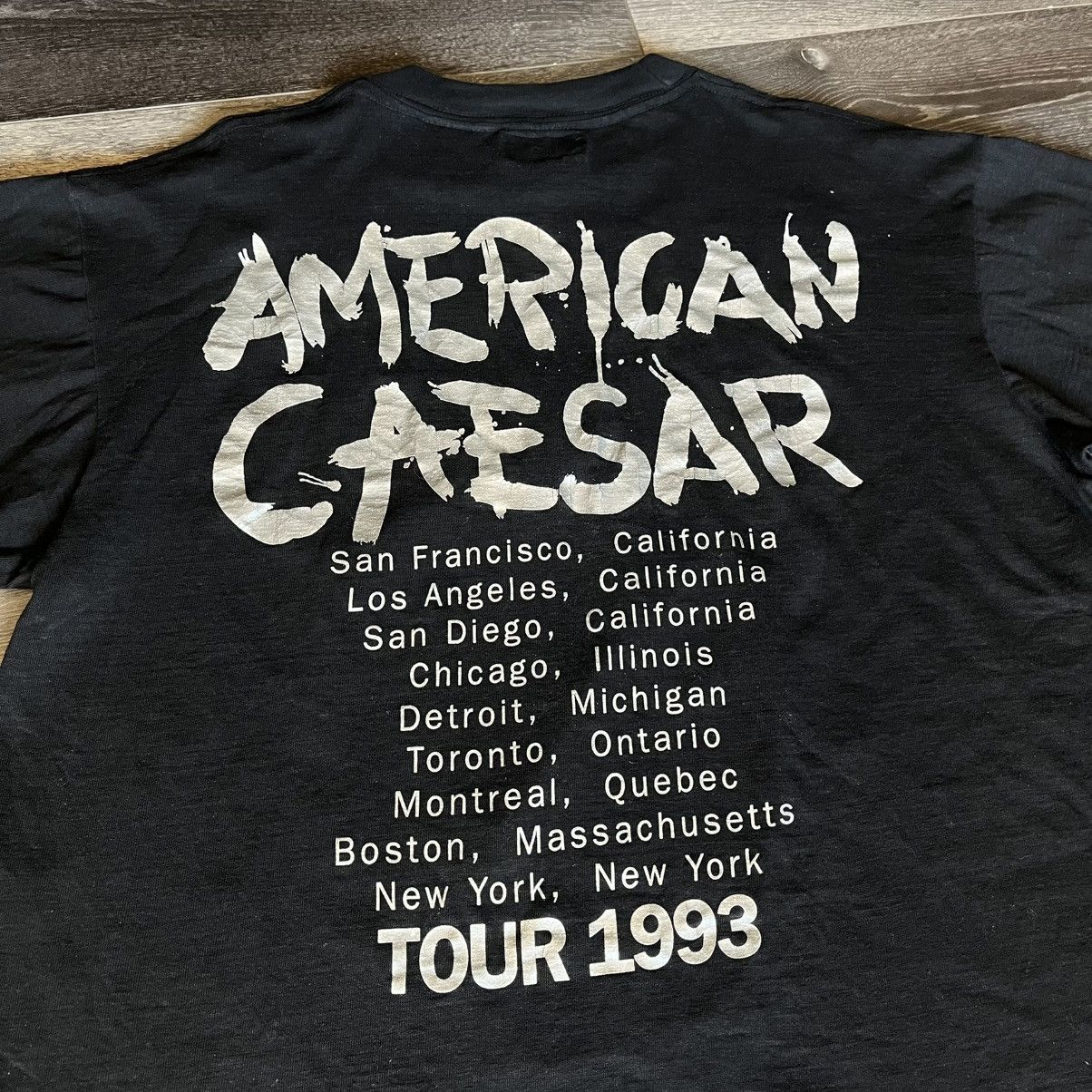 Band Tees Vintage 1993 Iggy Pop American Caesar Tour Band Graphic Tee Size US M / EU 48-50 / 2 - 9 Thumbnail
