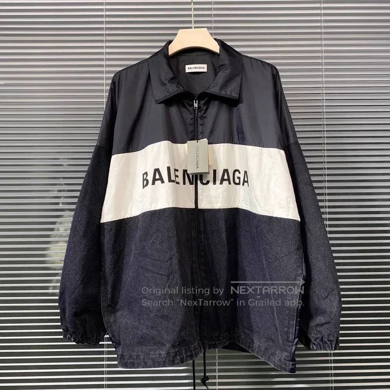 Balenciaga Balenciaga Nylon blend denim letter print logo Size XS / US 0-2 / IT 36-38 - 1 Thumbnail