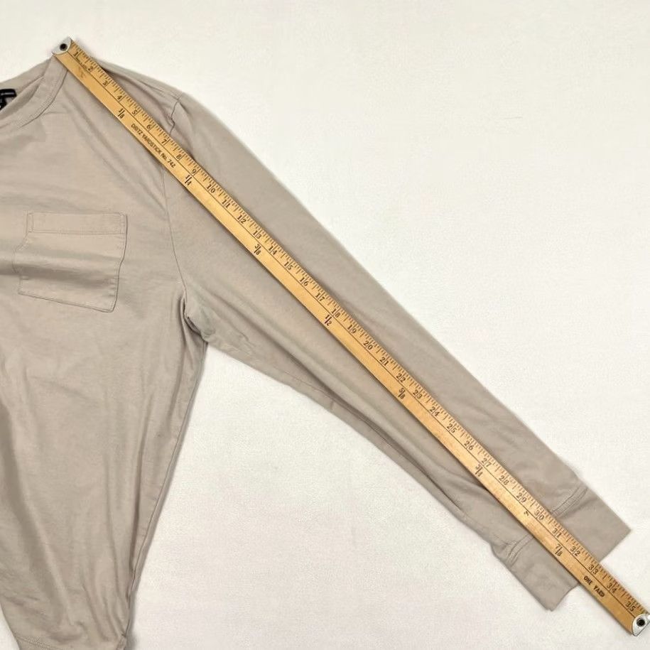 James Perse James Perse XL Beige Cotton Crew Shirt - Classic Style Size US XL / EU 56 / 4 - 5 Thumbnail