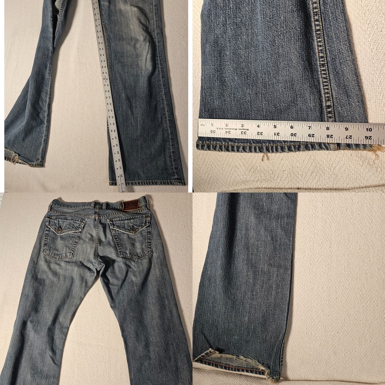 Lucky Brand VINTAGE Lucky Brand Jeans Women's 30 Blue Inseam 33 Bootcut Denim 100% Cotton USA Mens Women Girls Size 30" / US 8 / IT 44 - 8 Thumbnail