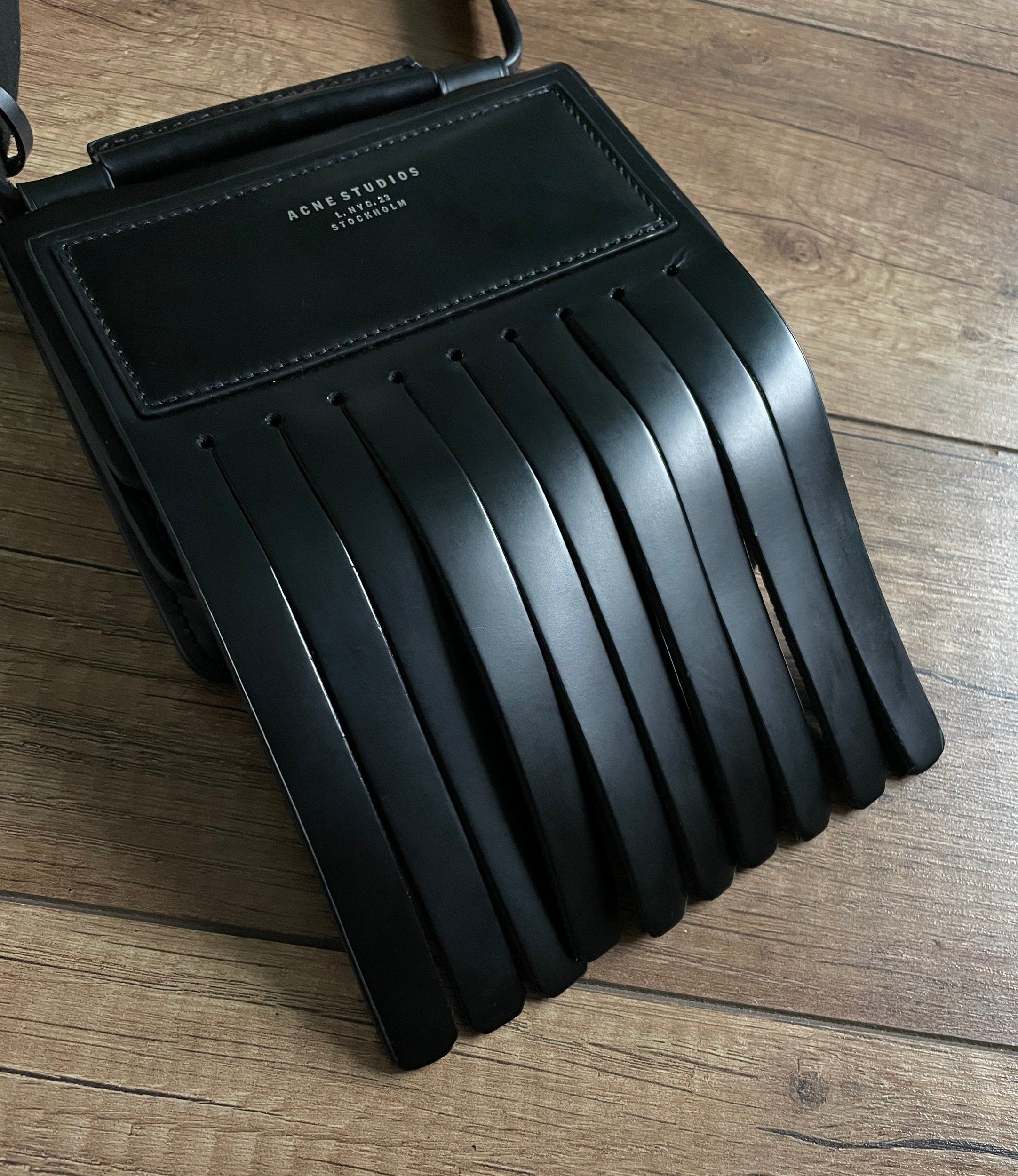 Acne Studios Acne Studios Laurie Leather Fringe Crossbody Mini Bag Size ONE SIZE - 4 Thumbnail