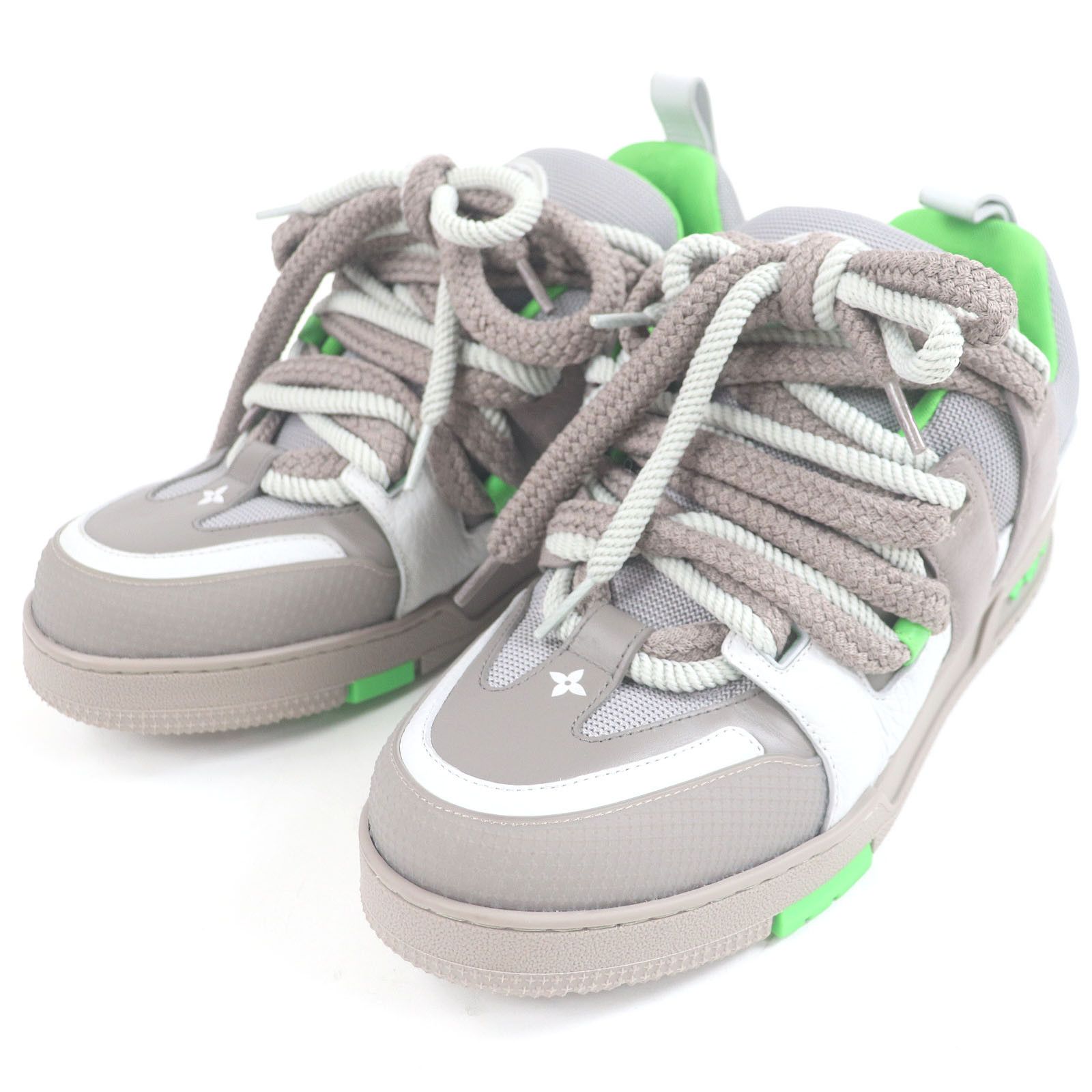Louis Vuitton Louis Vuitton LV Skate Line Leather Sneakers Leather Shoes DUTY FREE for USA