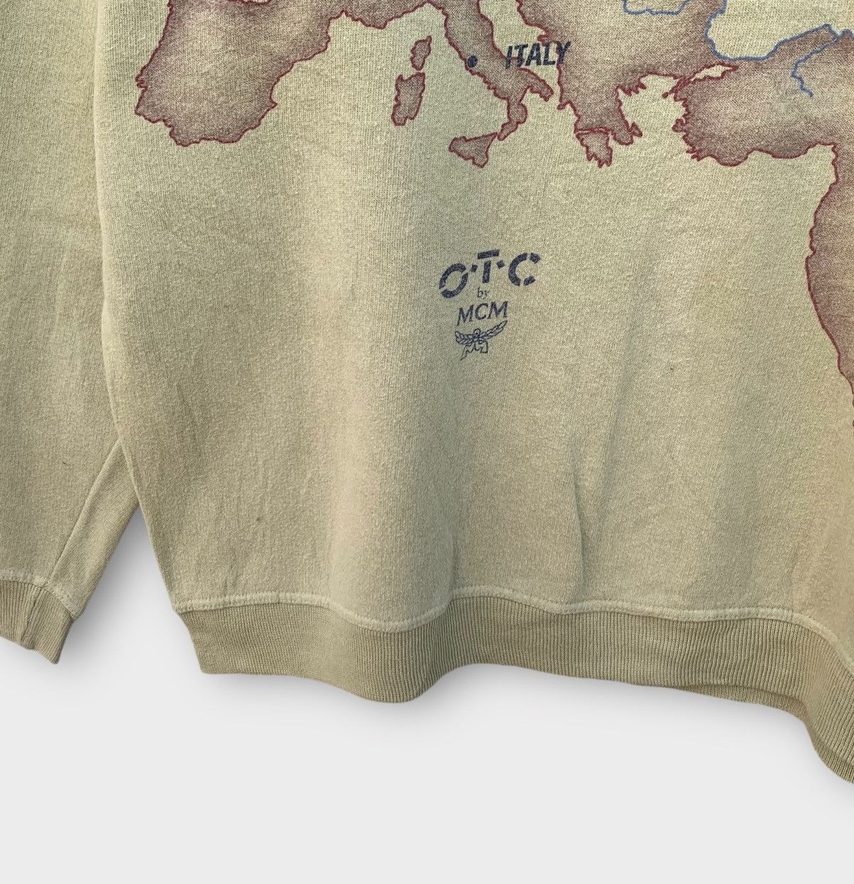 Vintage Vintage MCM Otc Europe Maps Sweatshirt Size US L / EU 52-54 / 3 - 5 Thumbnail