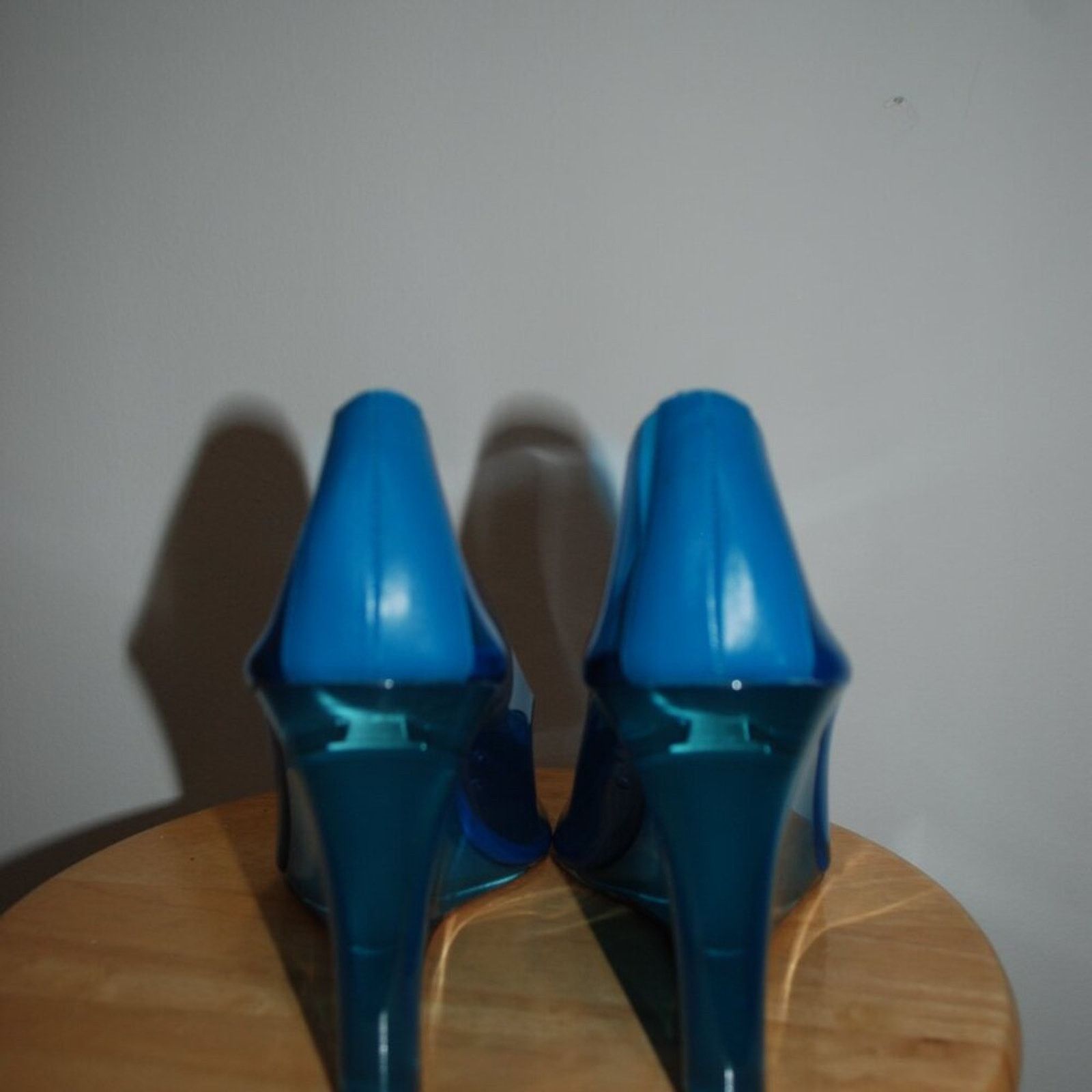 Amina Muaddi Amina Muaddi Ane PVC Glass 95mm Wedge pumps - 40.5 EU Size US 10.5 / IT 40.5 - 5 Thumbnail