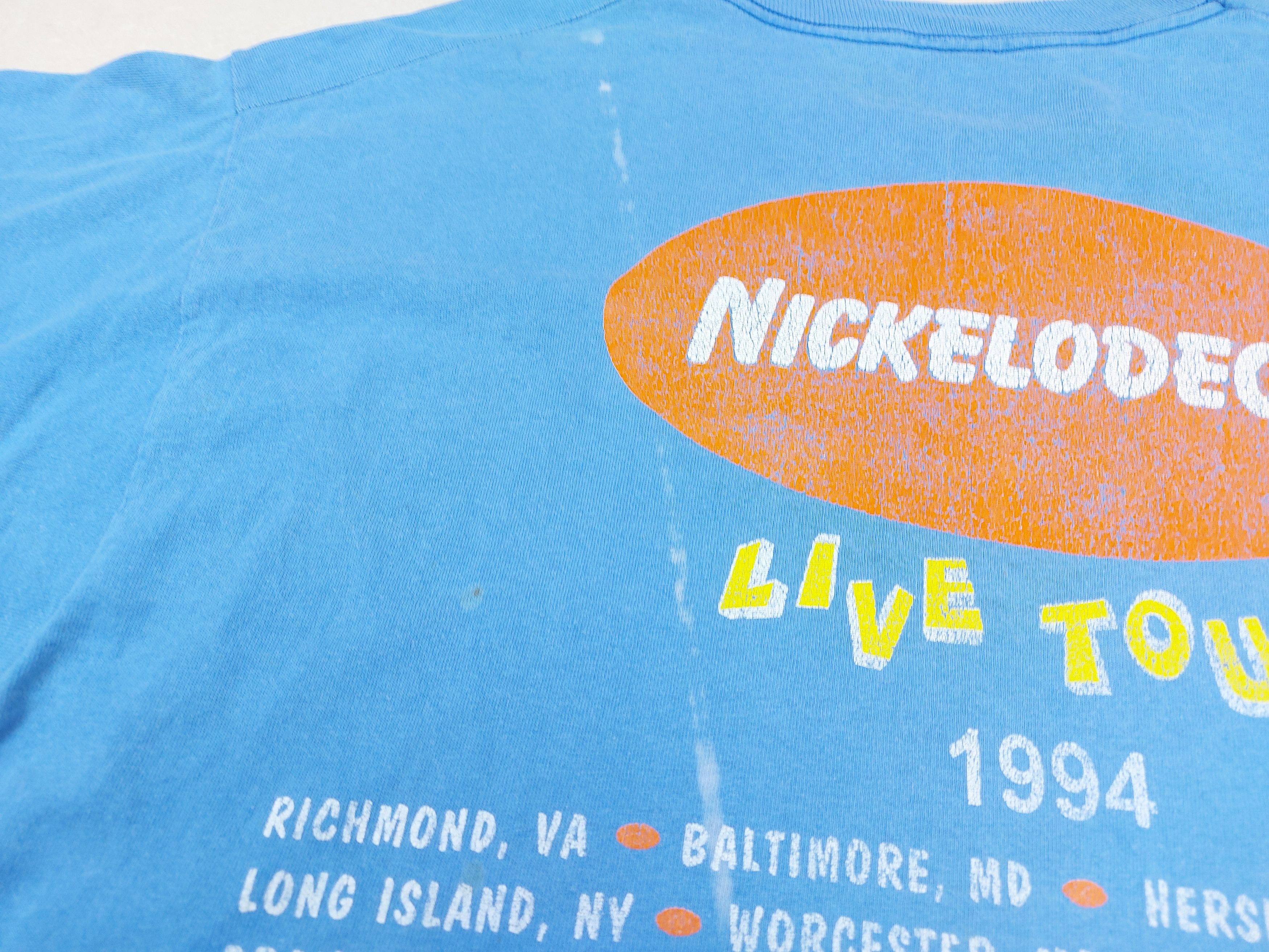 Nickelodeon Vintage 90s 1994 Nickelodeon Live Tour Single-Stitch TEE Size US XL / EU 56 / 4 - 15 Thumbnail