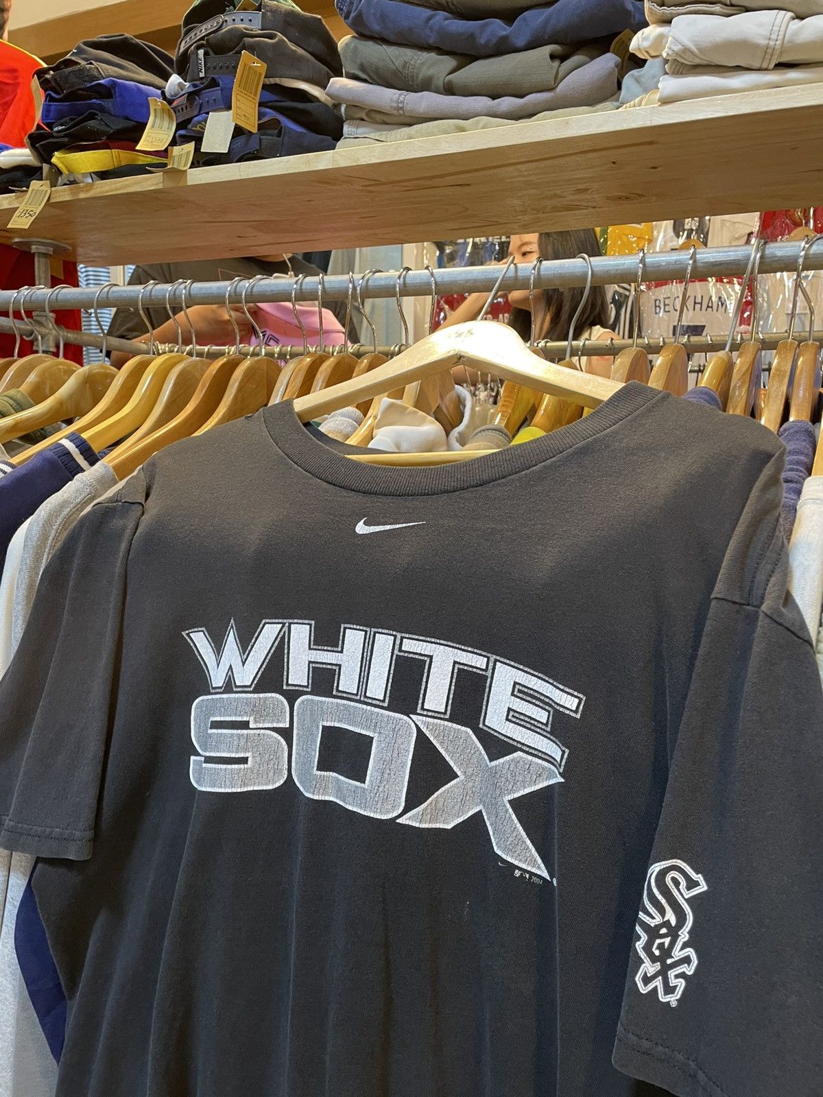 Nike Vintage Nike Team White Sox 90s Tee Size US M / EU 48-50 / 2 - 2 Thumbnail