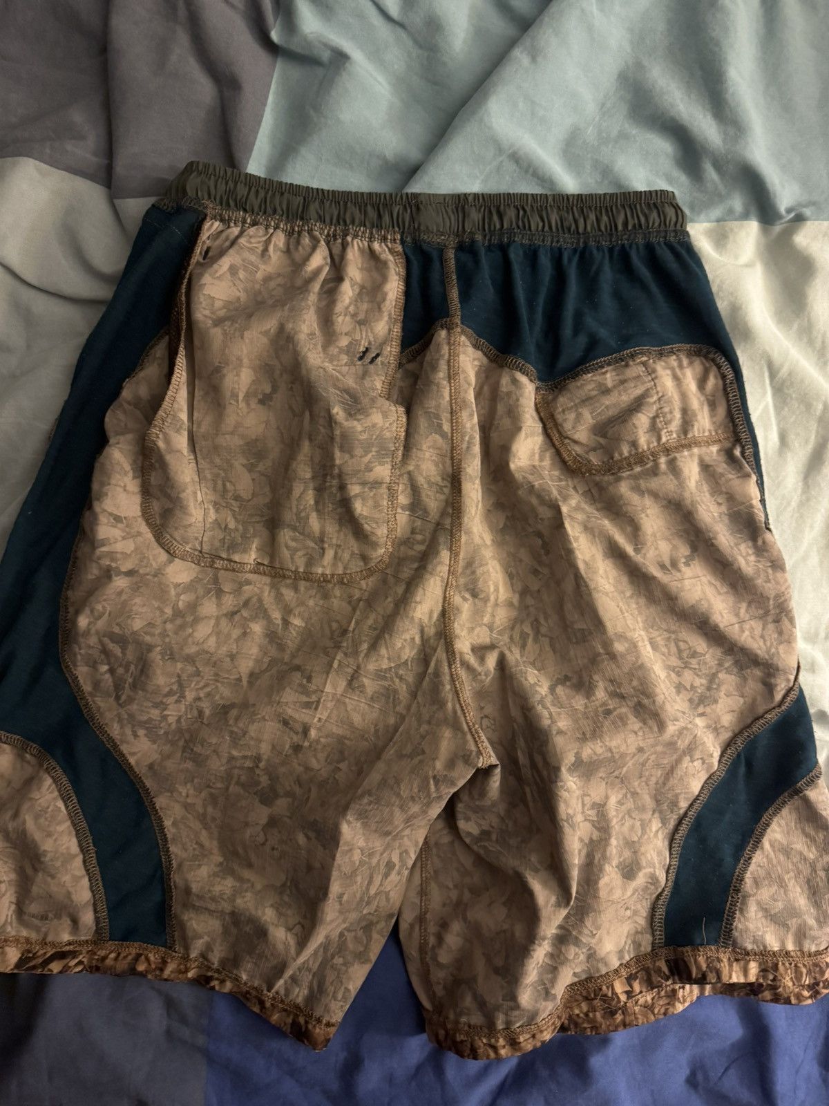 Gyakusou Gyakusou Nike FW12 Leaf Print Shorts Size US 33 - 9 Thumbnail