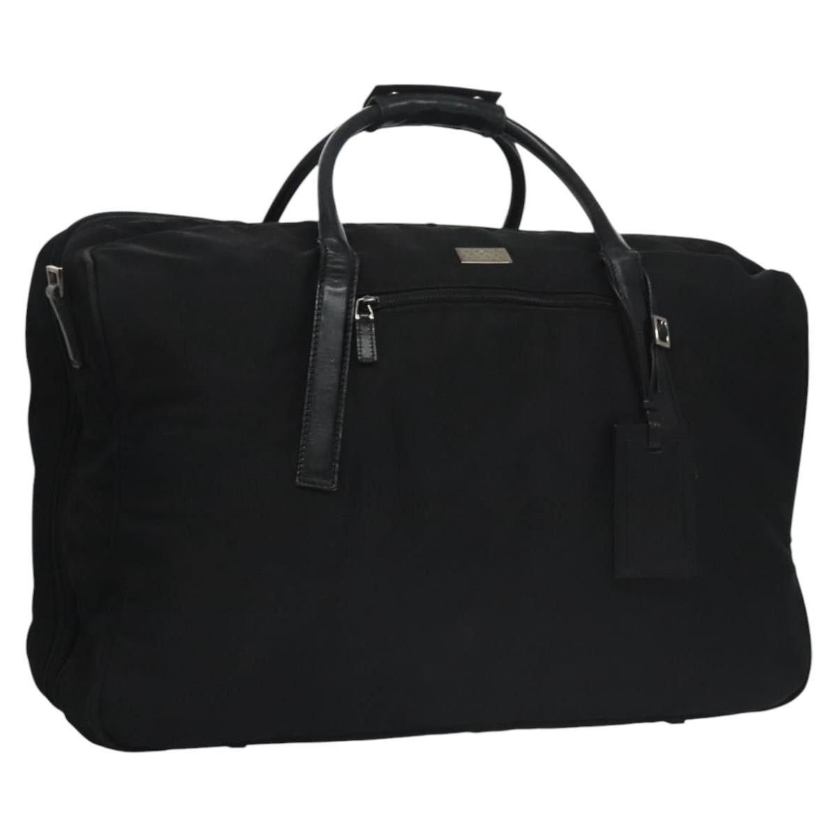 Gucci GUCCI Boston Bag Nylon Black Silver 012 0393 12 012 0393 12 Size ONE SIZE - 1 Thumbnail