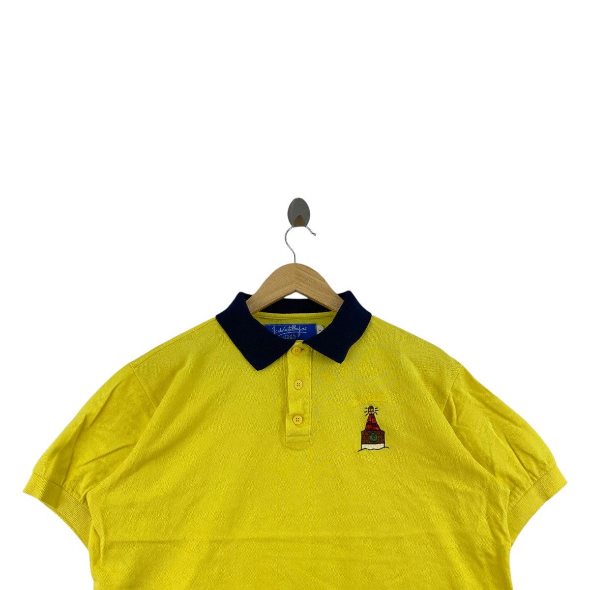 Jean Charles De Castelbajac × Vintage Vintage JC CASTELBAJAC Embroidered Logo Yellow Button Up Size US L / EU 52-54 / 3 - 2 Thumbnail