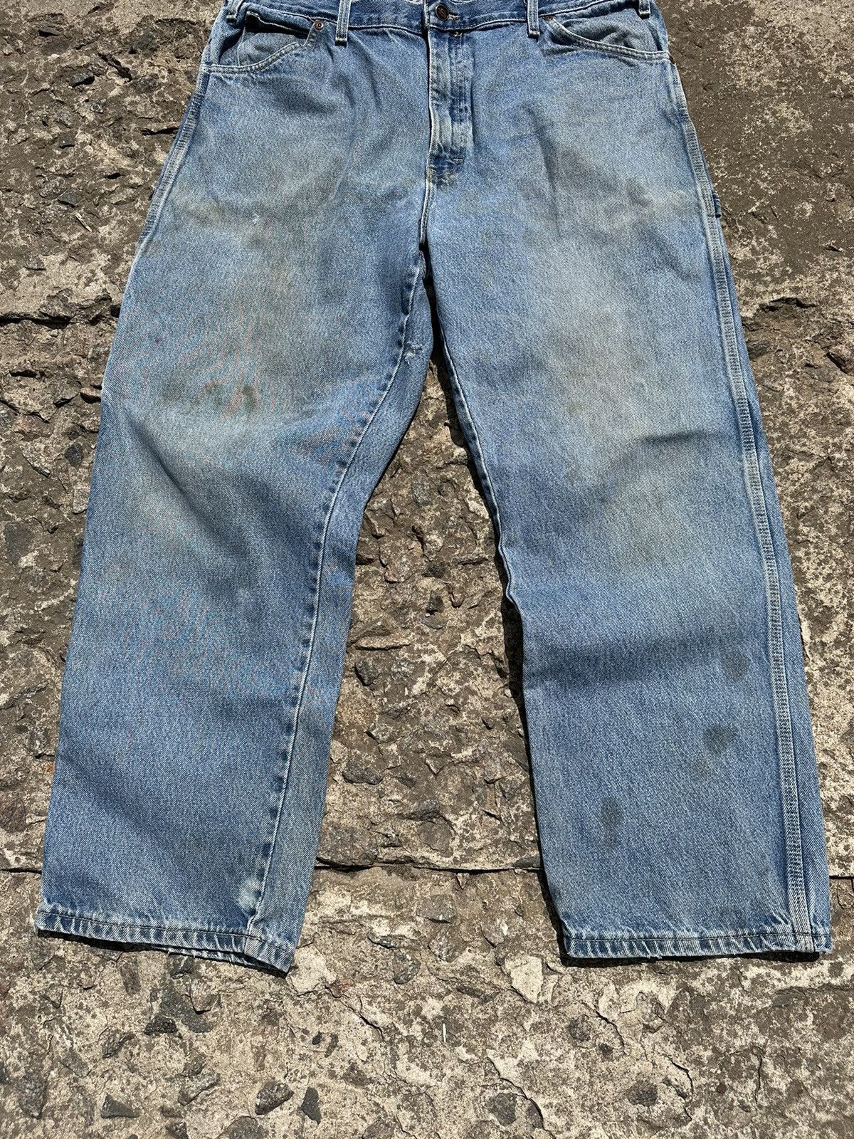 Dickies × Vintage Vintage 00s Dickies Carpenter Work Faded Jeans Pants Size US 38 / EU 54 - 13 Thumbnail