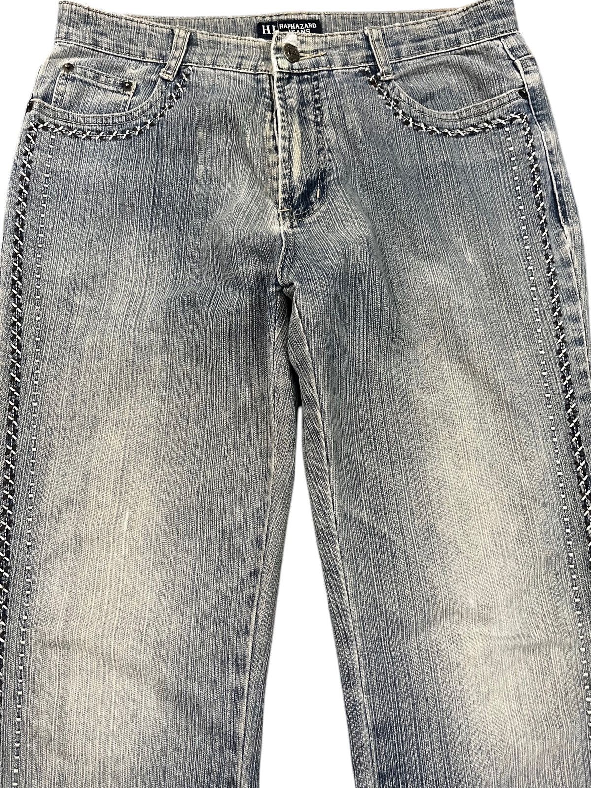 Japanese Brand Vintage Hapzard Flare Bell Bottom Denim Size US 31 - 2 Thumbnail