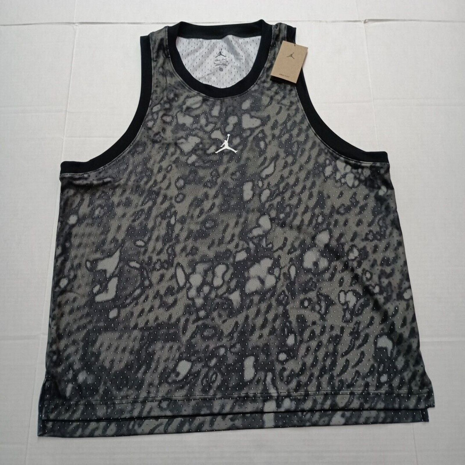 Nike Men's Nike Jordan Dri-Fit Mesh Jersey Men's XL FN5854-010 Size US XL / EU 56 / 4 - 1 Thumbnail