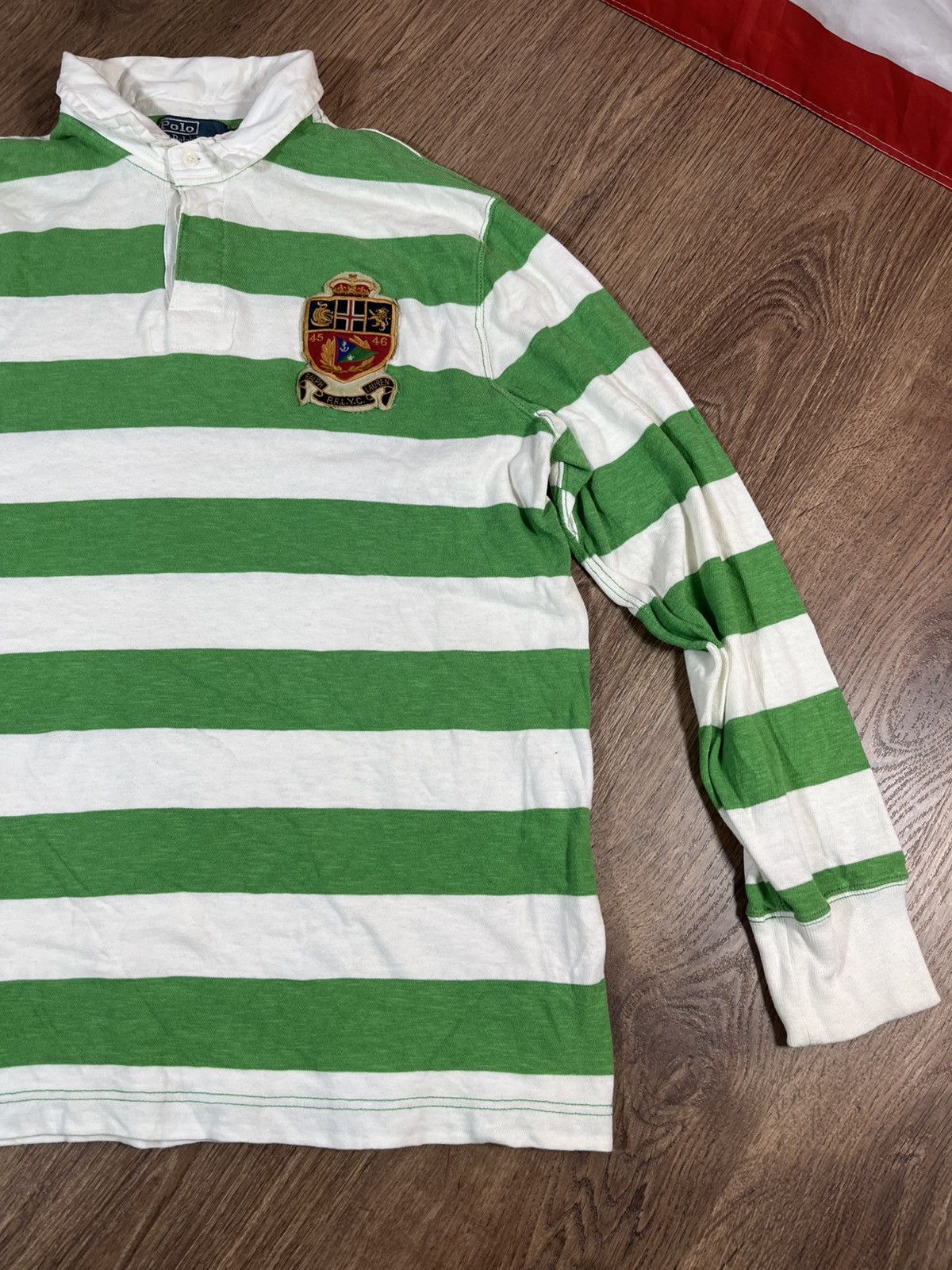 Polo Ralph Lauren Vintage Polo Ralph Lauren Rugby Long Sleeve Shirt 90s Size US XL / EU 56 / 4 - 3 Thumbnail