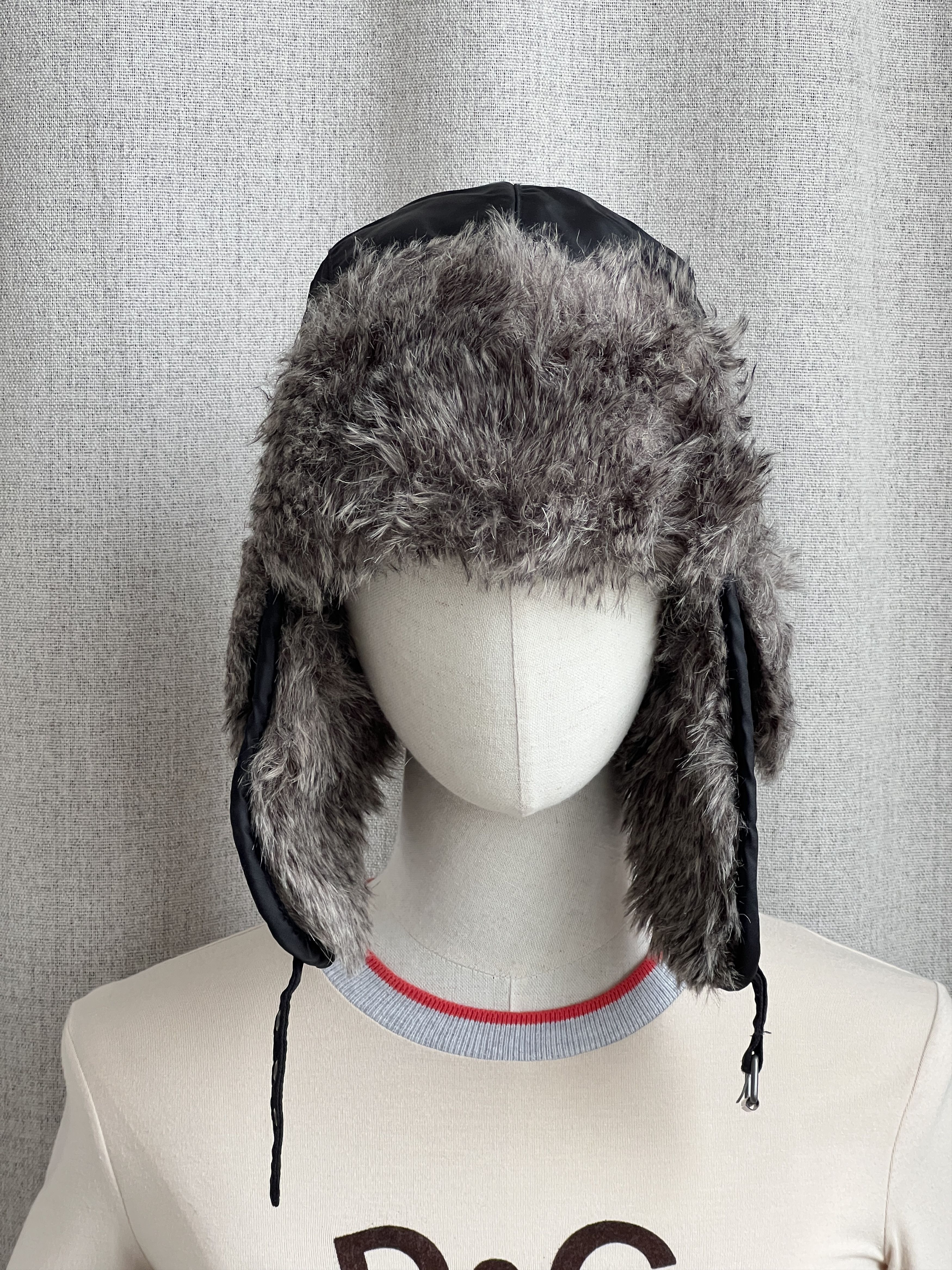 H&M y2k style faux fur ushanka hat floppy ears Size ONE SIZE - 2 Thumbnail
