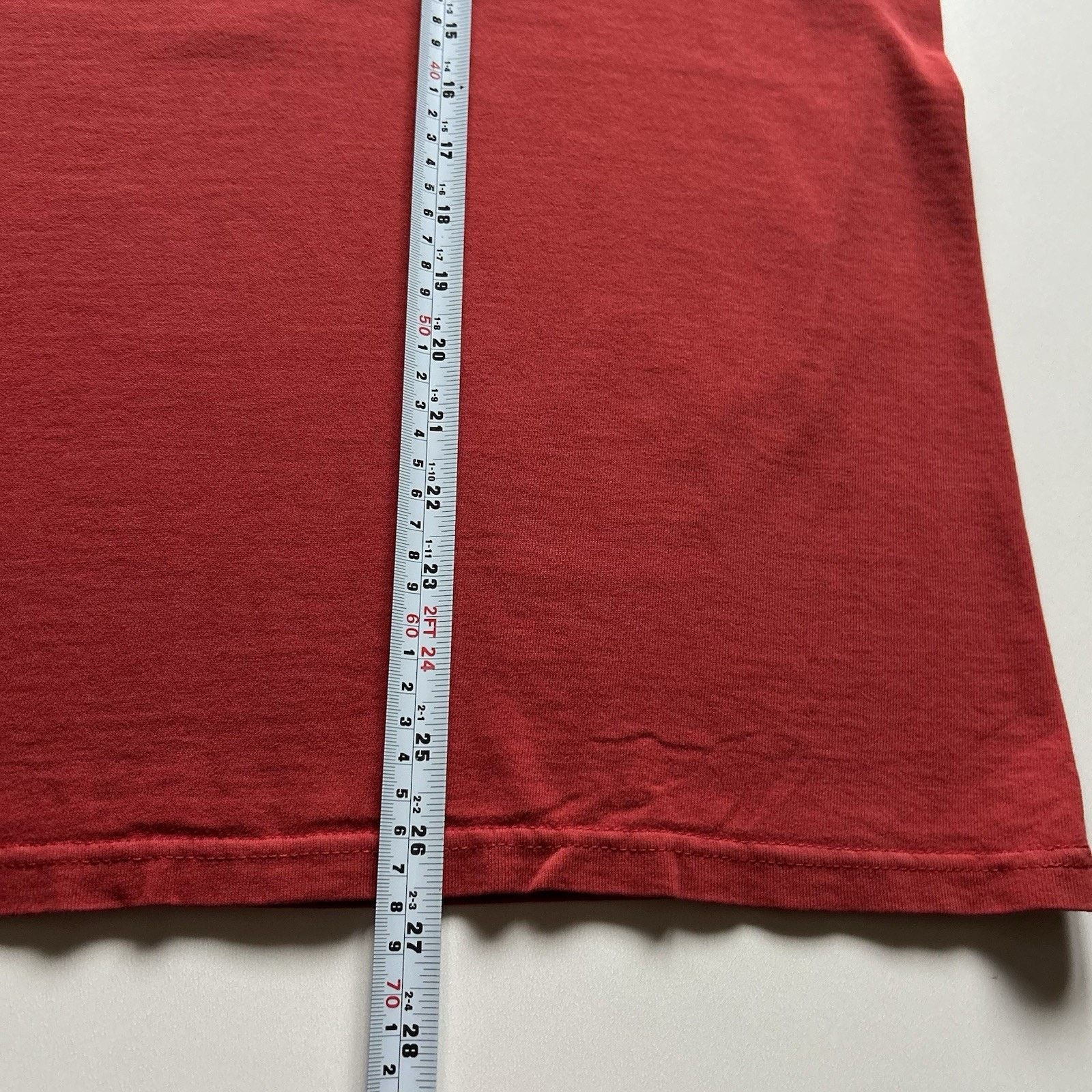 Vintage Vintage Sun Faded Red Blank T-Shirt Sz XL Y2K Champs Sports Size US XL / EU 56 / 4 - 5 Thumbnail