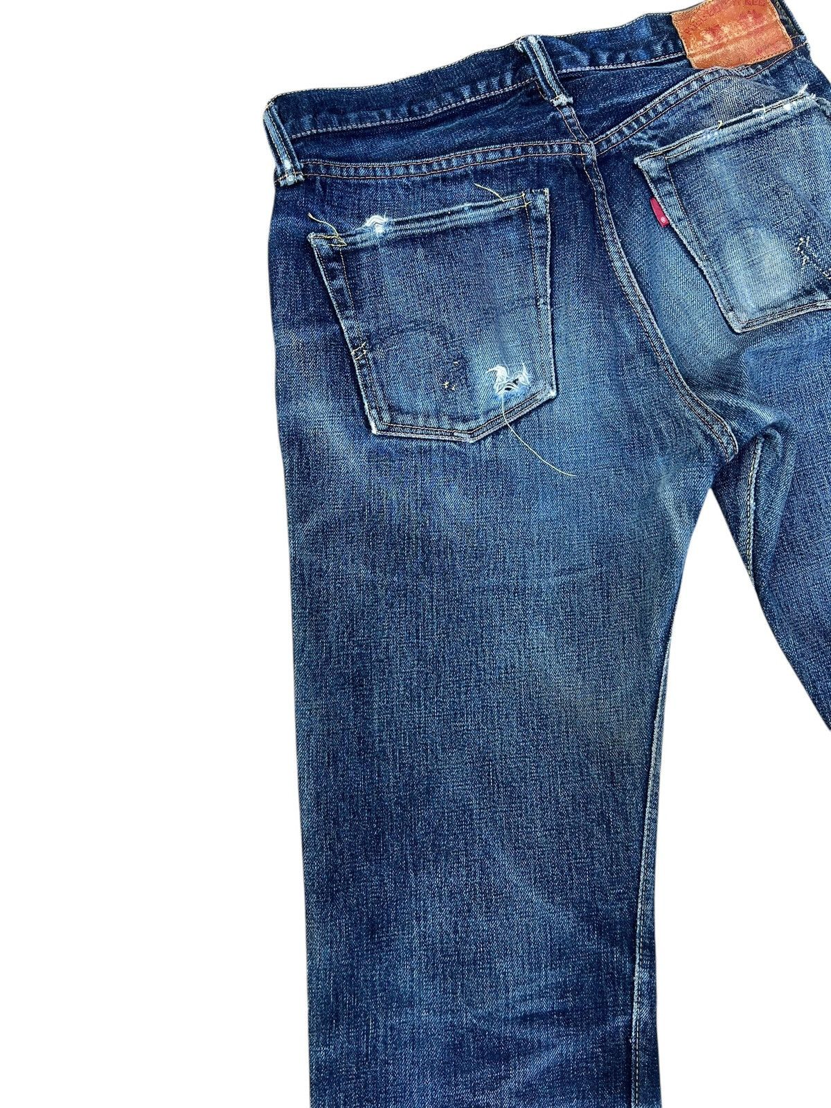 Full Count & Co. Vintage Full Count Japan Distressed Denim Selvedge Jeans Size US 30 / EU 46 - 14 Thumbnail