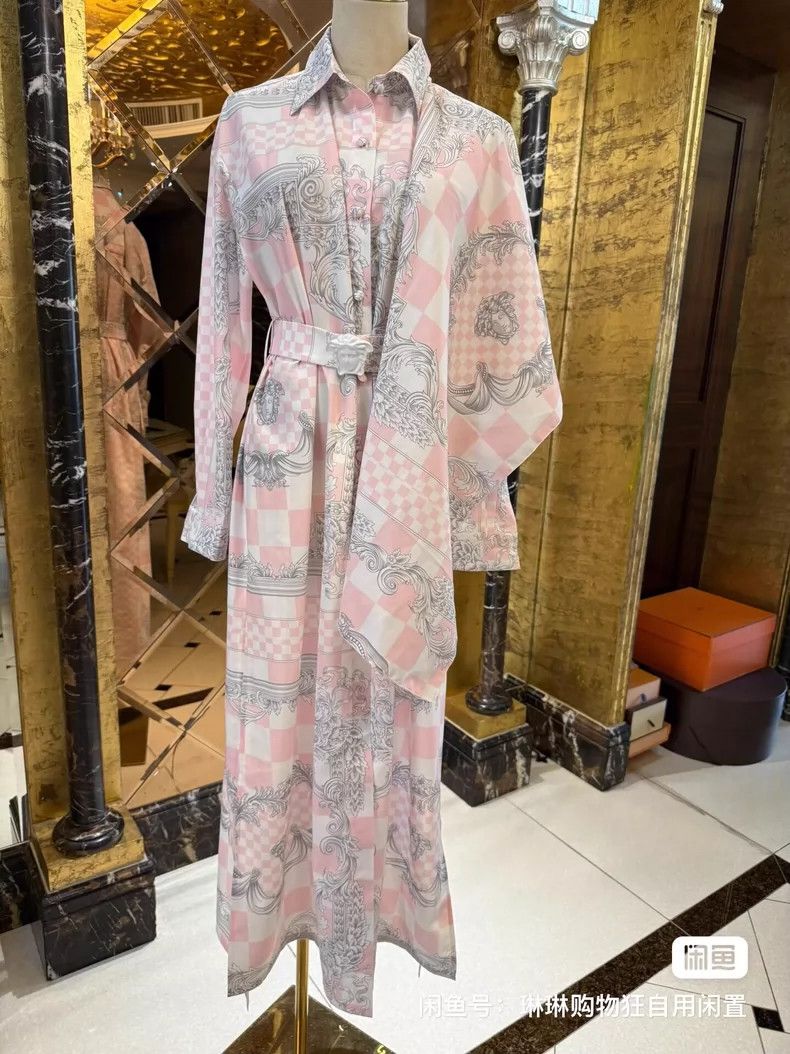 Versace Cloak trench coat coat dress