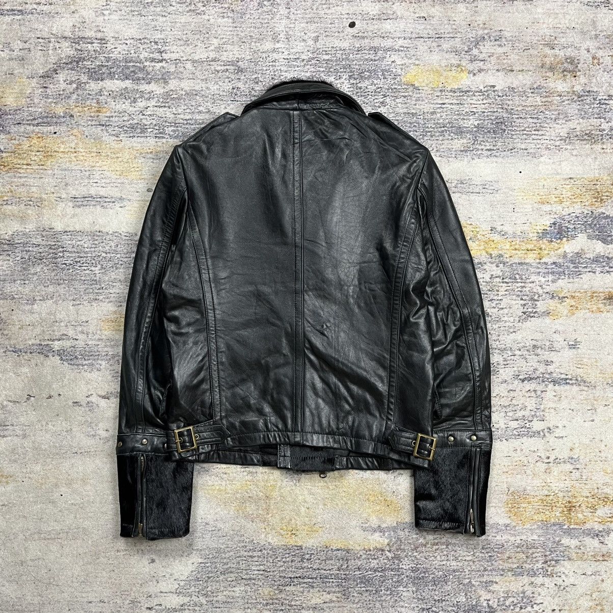 Tornado Mart Rare Tornado mart double rider pony hair leather jacket Size US M / EU 48-50 / 2 - 2 Thumbnail