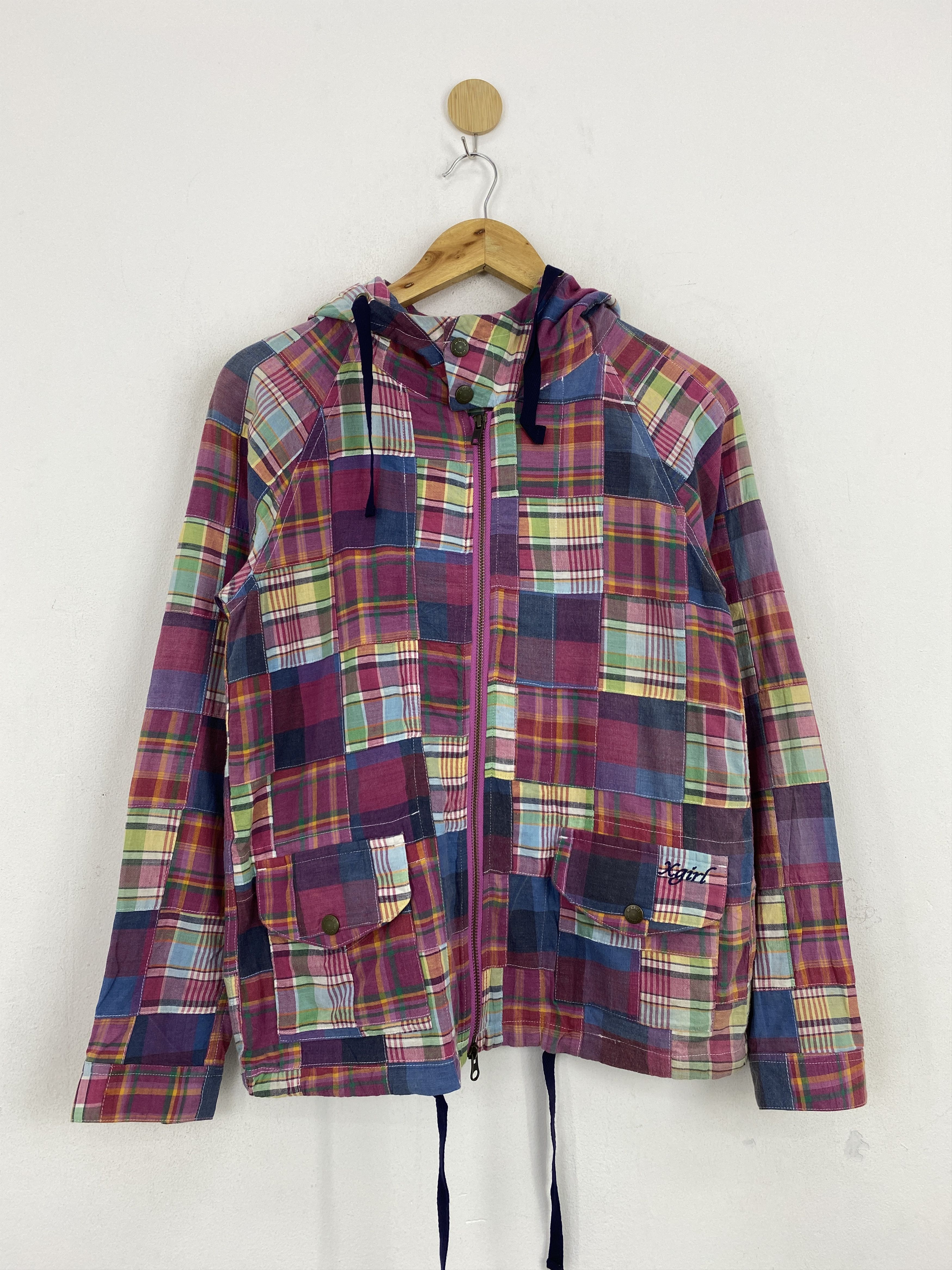 Vintage Japanese Brand X-Girl Patchwork Jacket J1889
