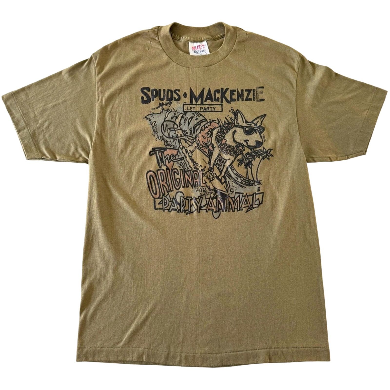 TEE JAYS VTG Spuds Mackenzie single stitch t shirt Size L / US 10 / IT 46 - 1 Thumbnail