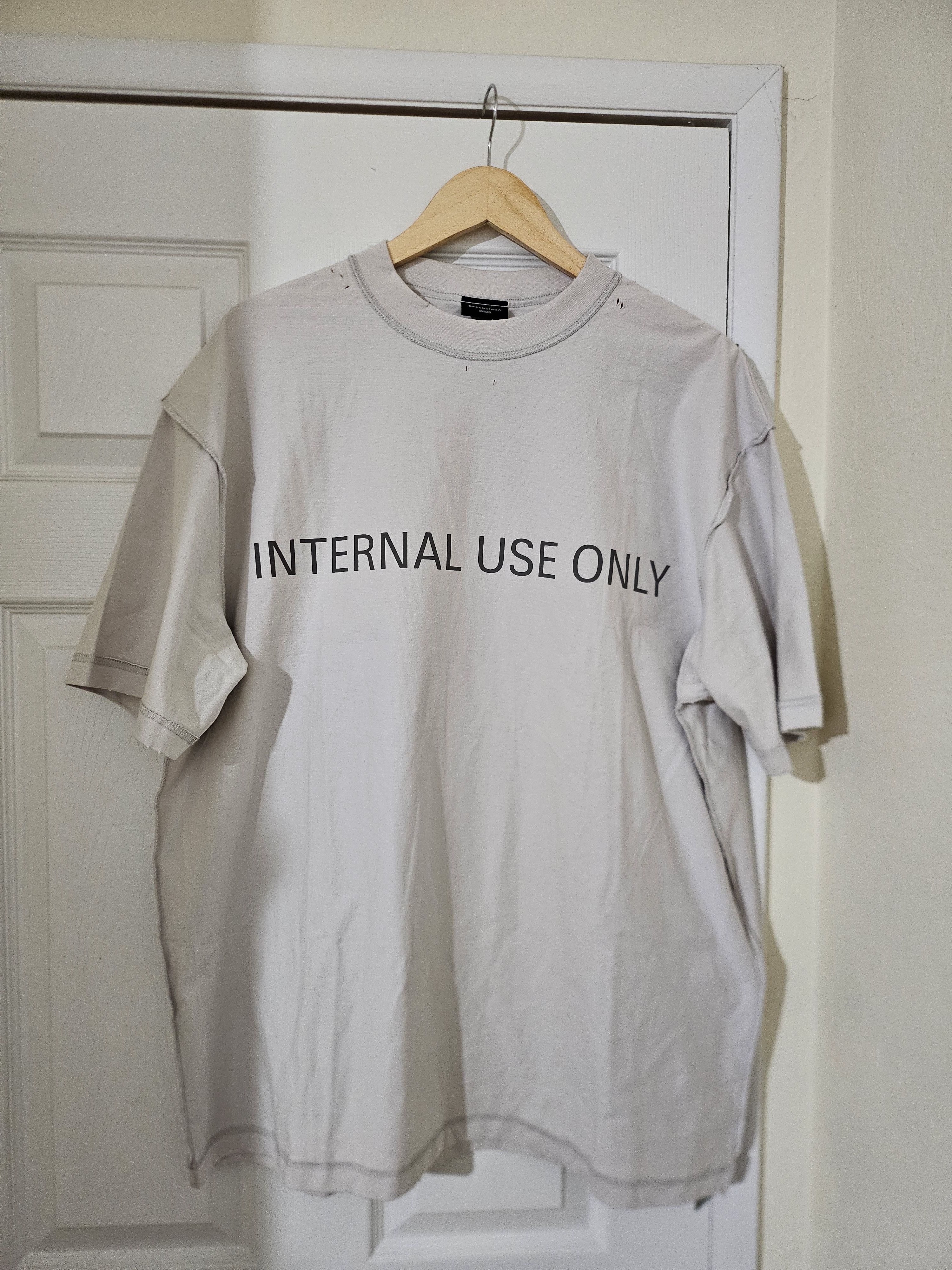 Balenciaga BALENCIAGA Men T-Shirts 787349TRVB7 9081 WHITE
