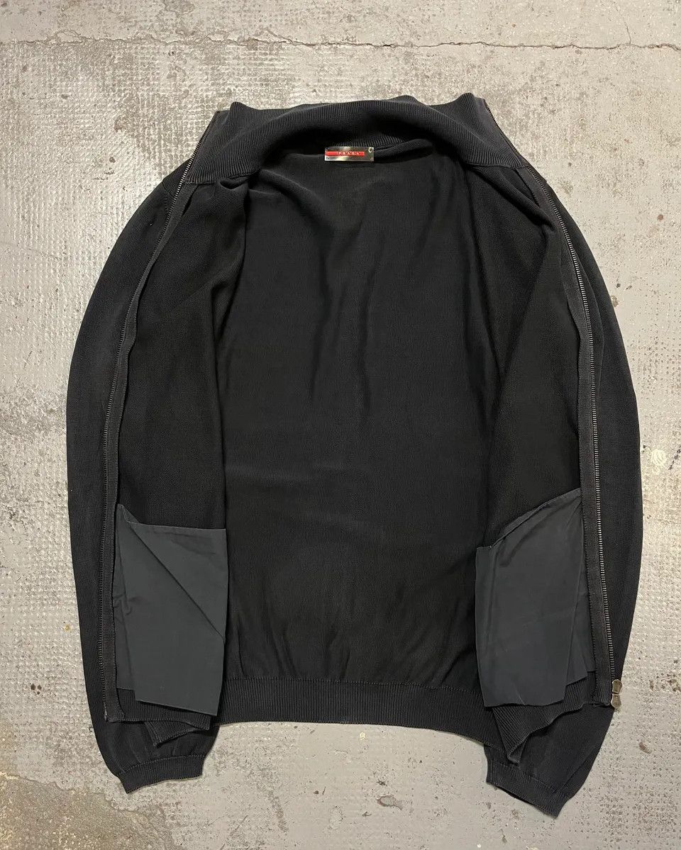 Prada 2000s Prada Dark Grey Faded Zip-up Sweater Size US M / EU 48-50 / 2 - 10 Thumbnail