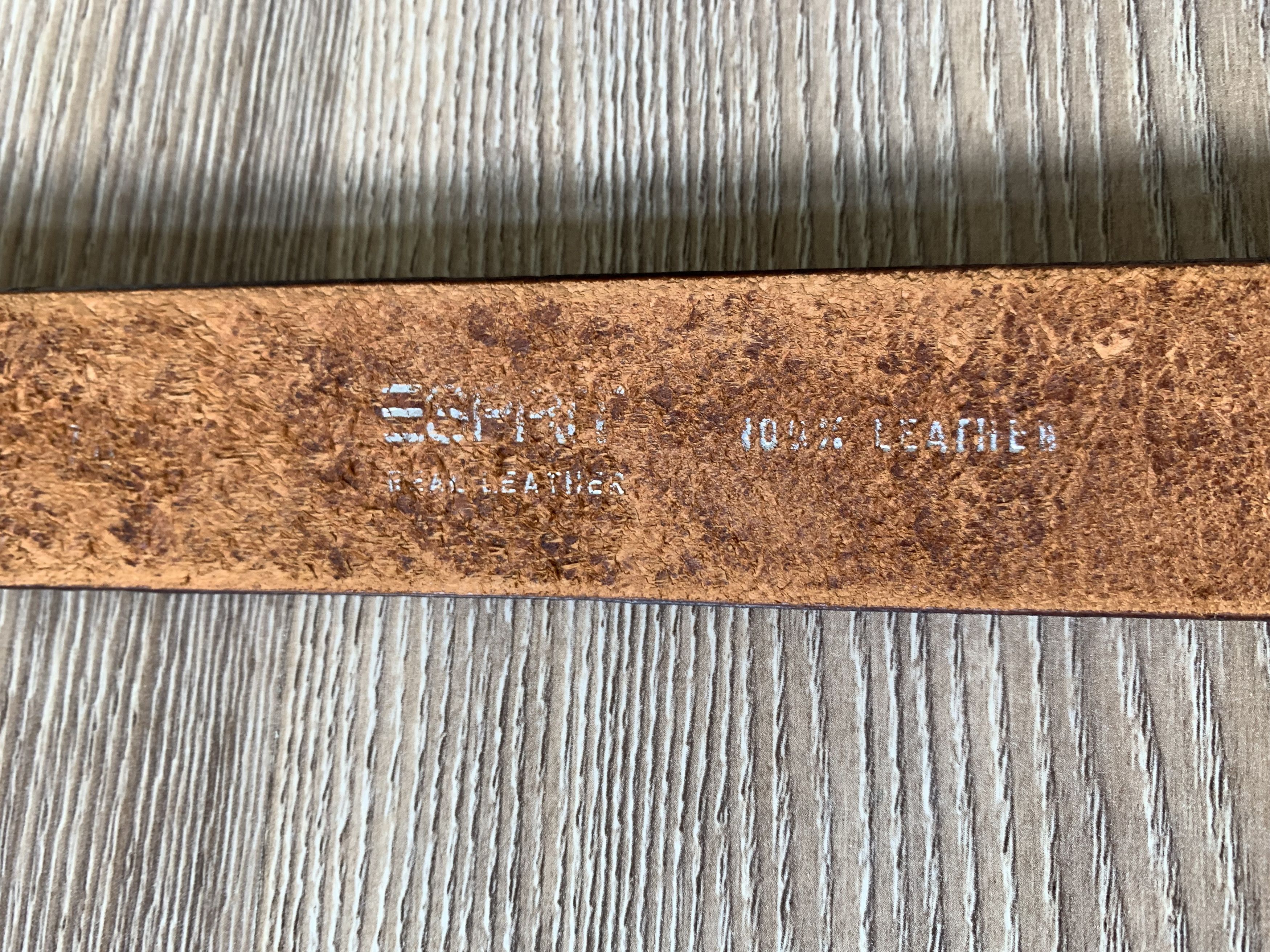 Esprit × Vintage Esprit Brown Classic Leather Belt Size ONE SIZE - 6 Thumbnail