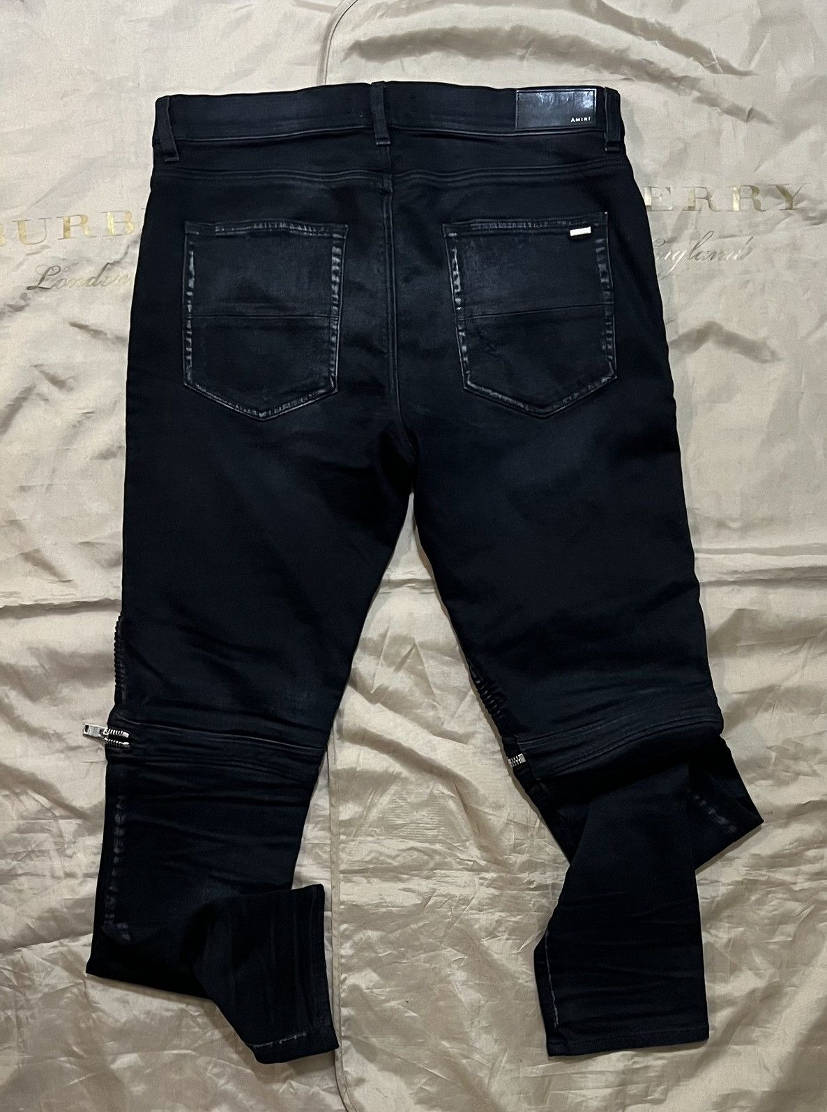 Amiri Amiri MX2 Aged Black Biker Zip Jeans Size 36 Size US 36 / EU 52 - 8 Thumbnail