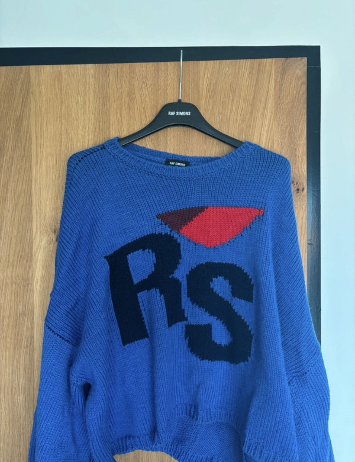 Raf Simons RS Blue Knit Sweater Size US M / EU 48-50 / 2 - 1 Thumbnail