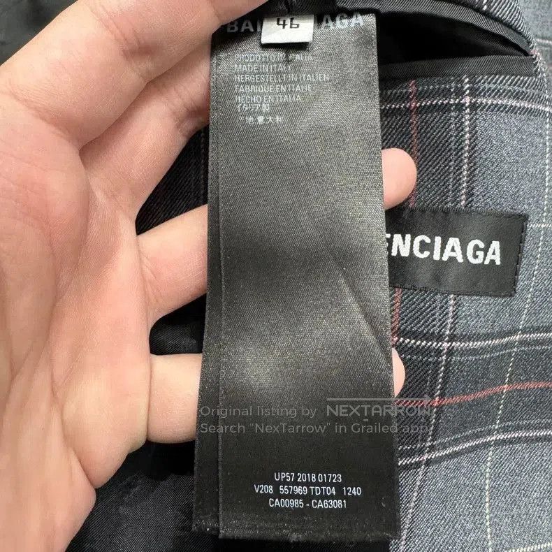 Balenciaga Balenciaga Plaid Blazer Jacket. Size US XL / EU 56 / 4 - 3 Thumbnail